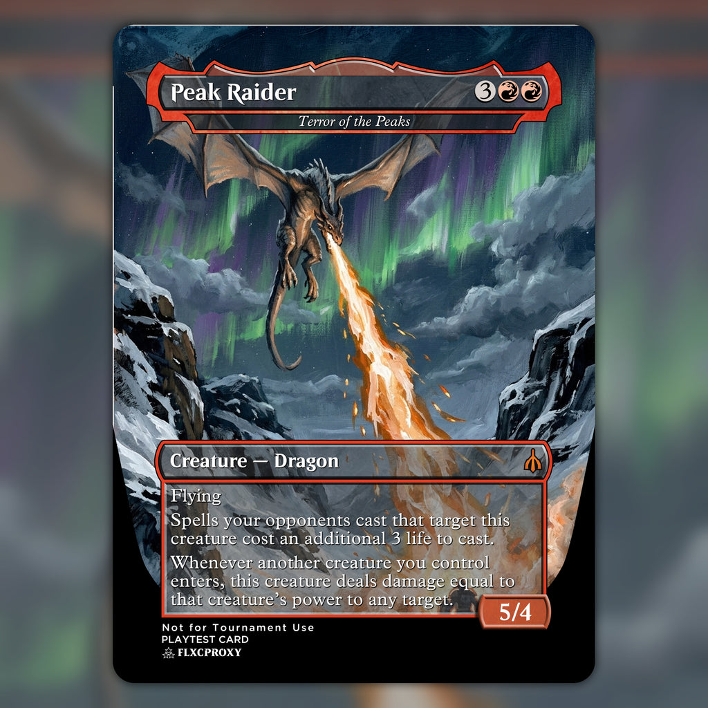 Terror of the Peaks MTG Proxy Peak Raider