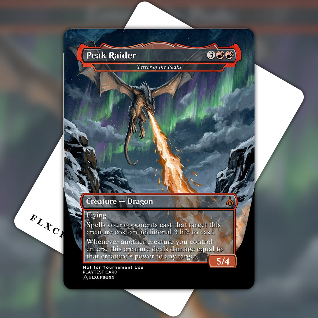 Terror of the Peaks MTG Proxy Peak Raider