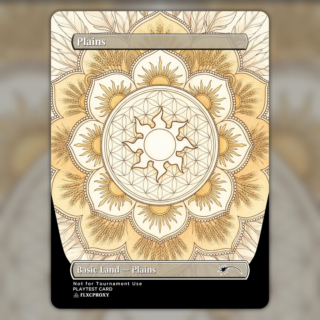 Plains MTG Proxy Mandala