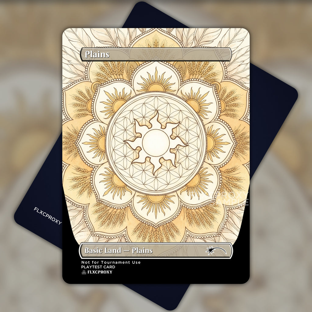Plains MTG Proxy Mandala