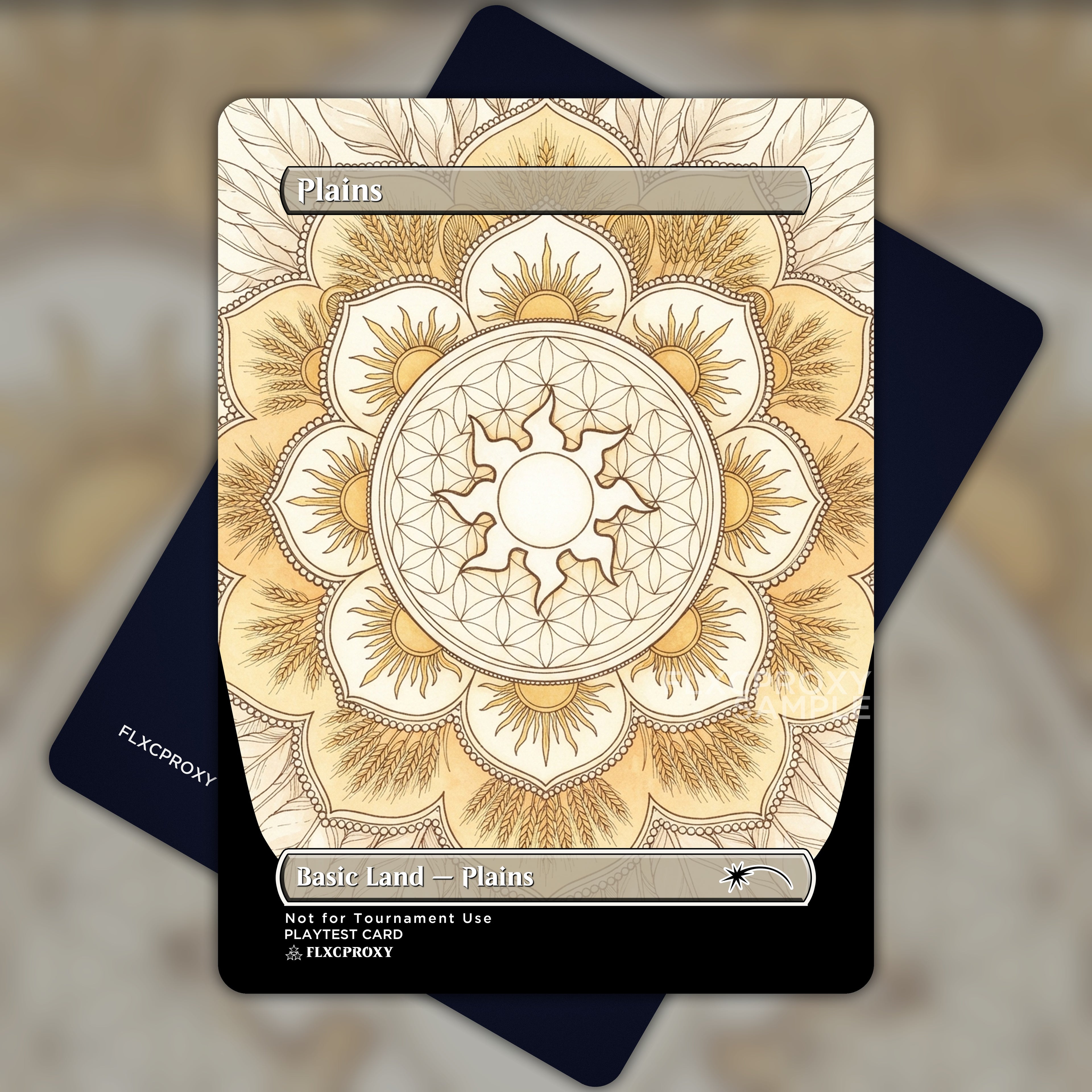 Plains MTG Proxy Mandala