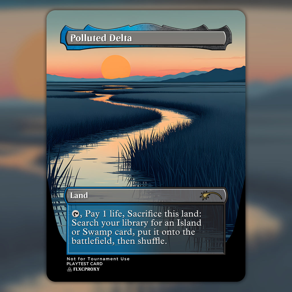 Polluted Delta MTG Proxy Ukiyo-e
