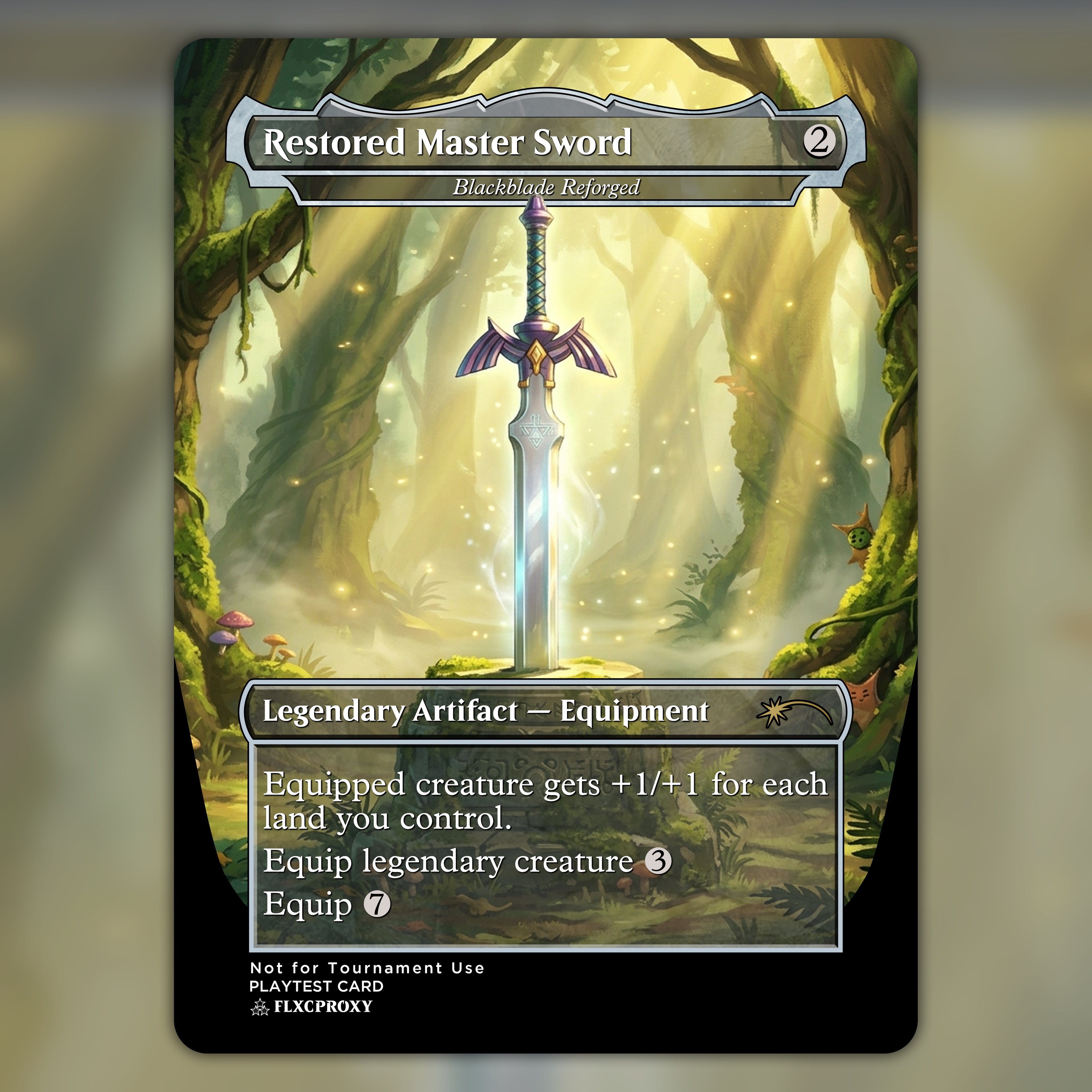 Blackblade Reforged MTG Proxy Restored Master Sword