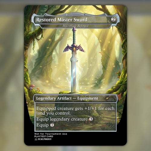 Blackblade Reforged MTG Proxy Restored Master Sword