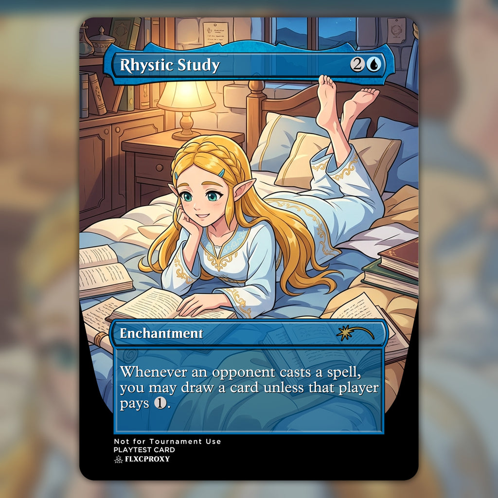 Rhystic Study MTG Proxy Zelda