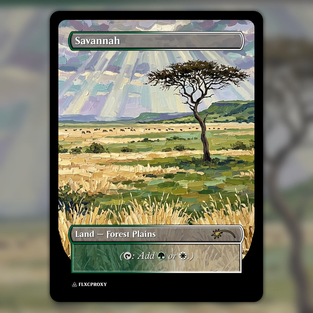 Savannah MTG Proxy Painting Land