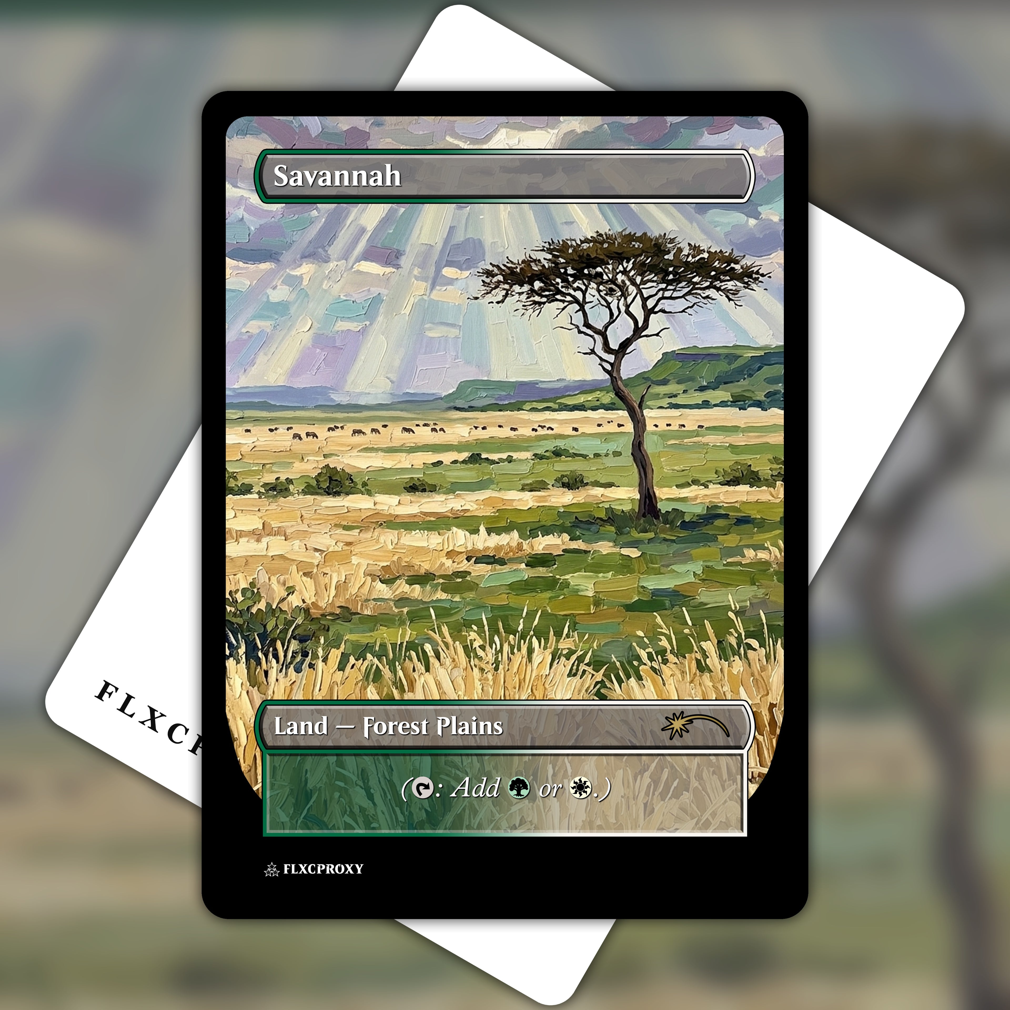 Savannah MTG Proxy Painting Land