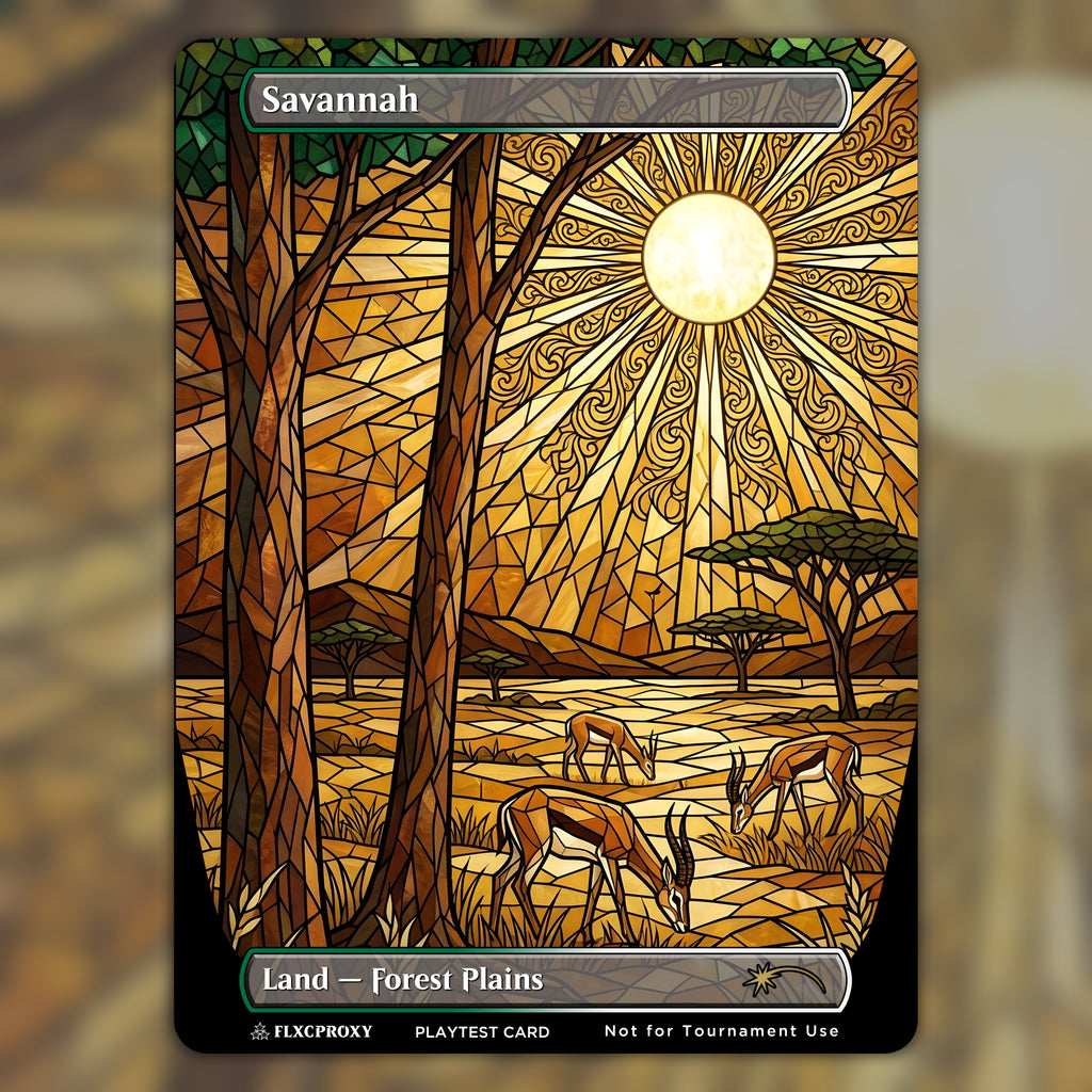 Savannah MTG Proxy Stained Glass