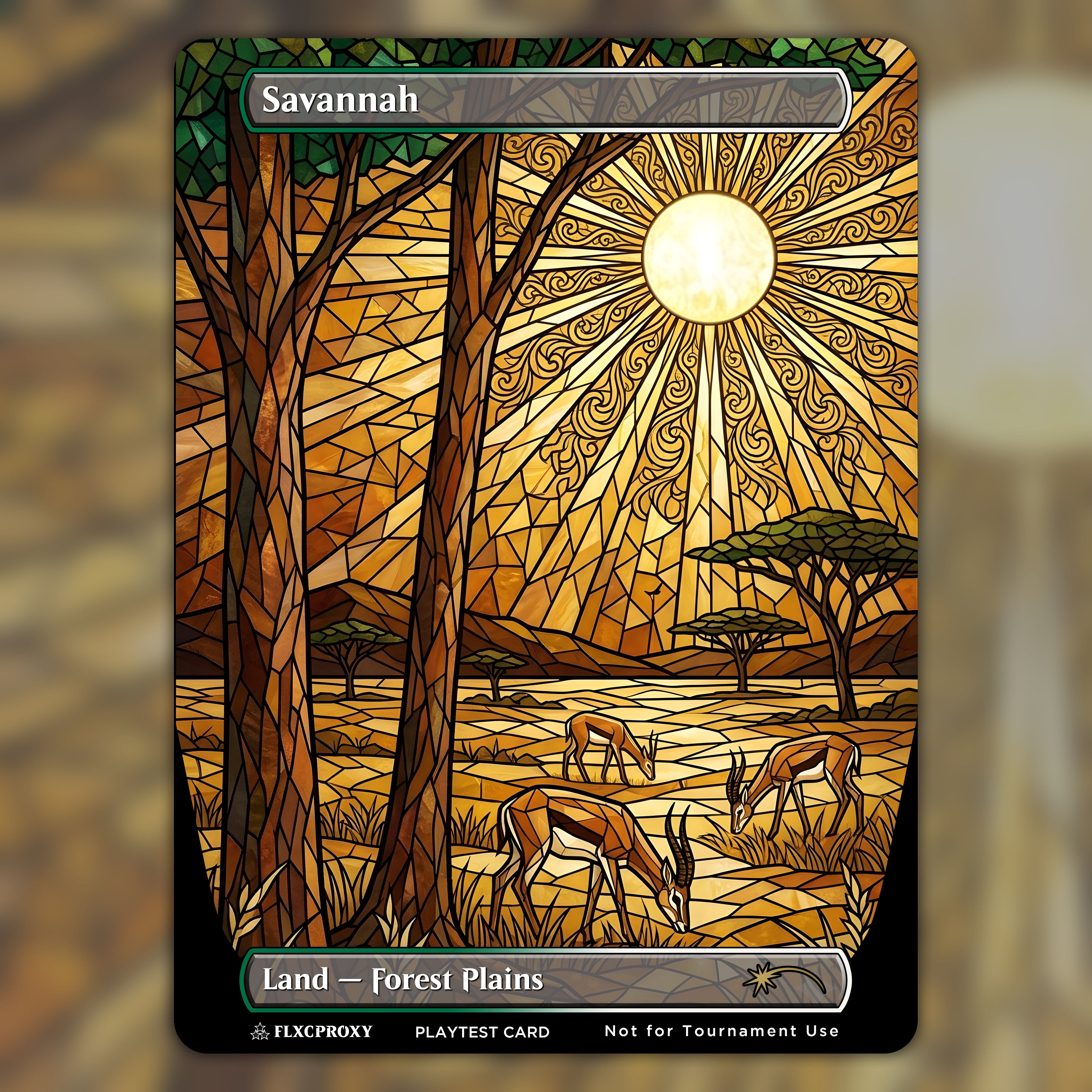 Savannah MTG Proxy Stained Glass