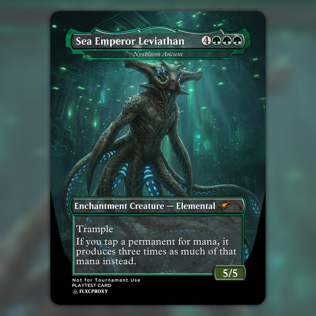 Nyxbloom Ancient MTG Proxy Sea Emperor Leviathan