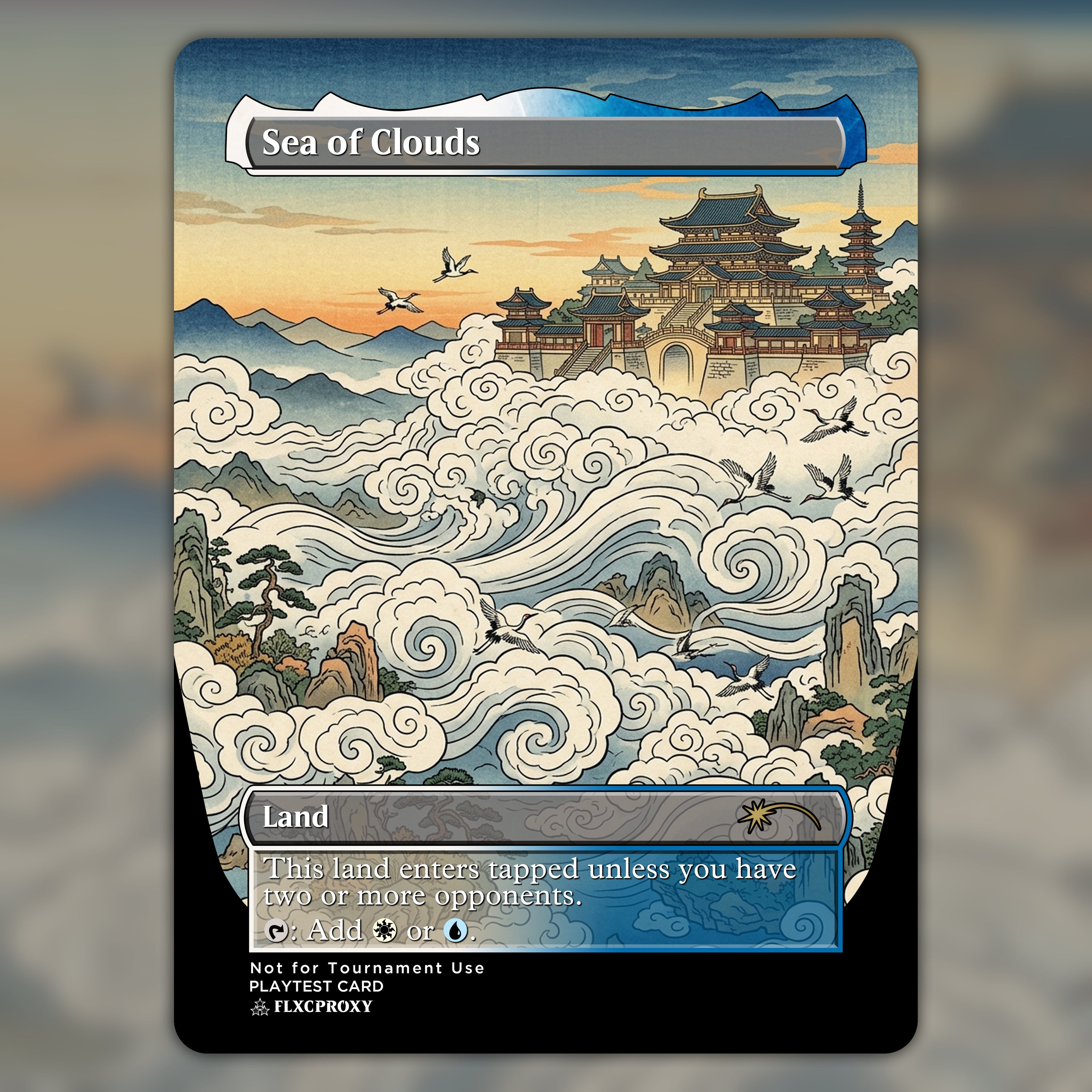 Sea of Clouds MTG Proxy Ukiyo-e