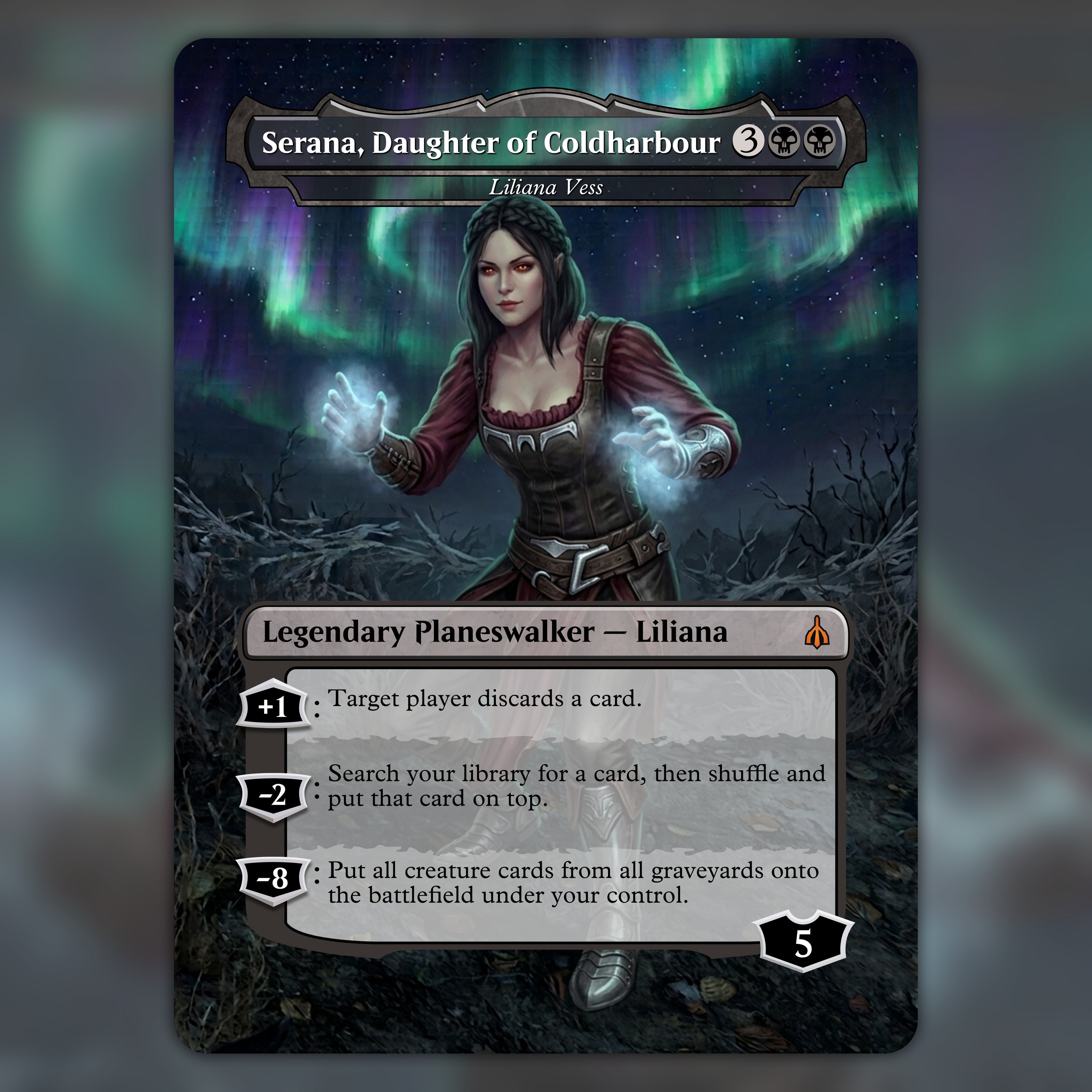Liliana Vess MTG Proxy Serana, Daughter of Coldharbour