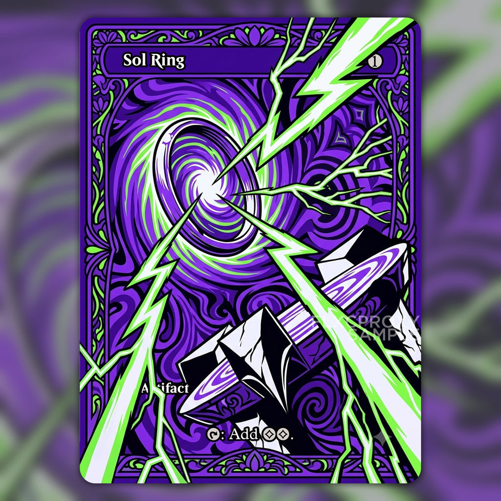 Sol Ring MTG Proxy Stained Glass