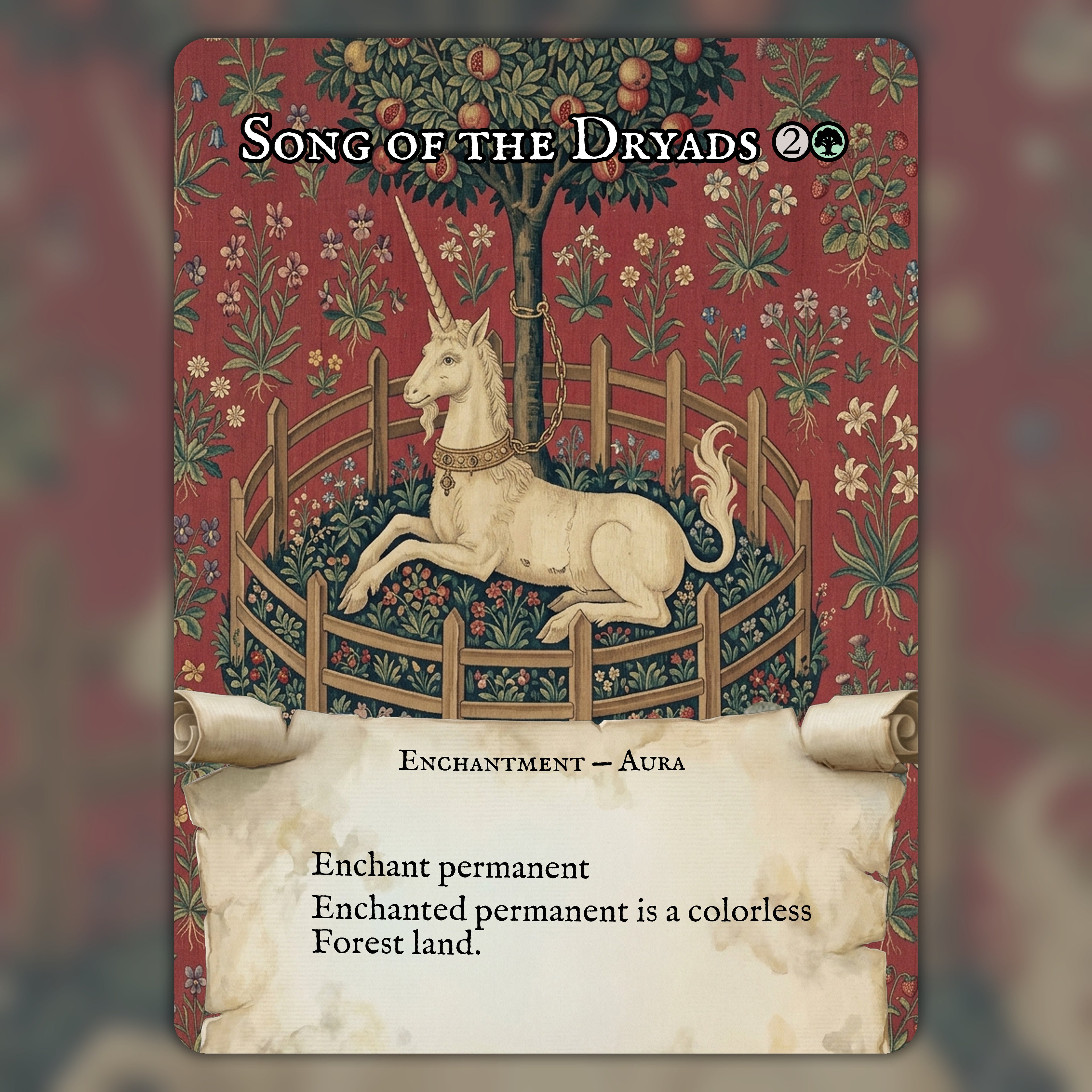 Song of the Dryads MTG Proxy Tapestry
