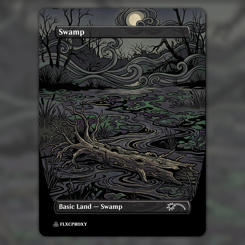 Swamp MTG Proxy Ukiyo-e