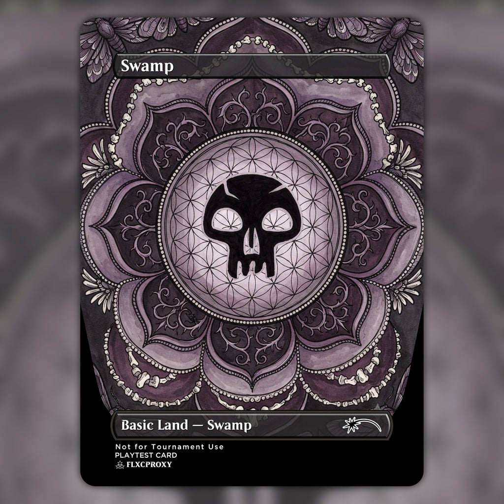 Swamp MTG Proxy Mandala