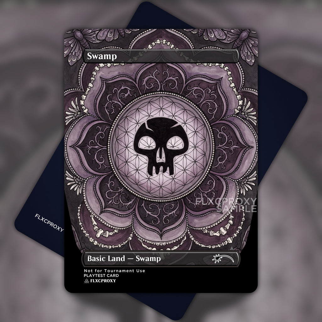 Swamp MTG Proxy Mandala
