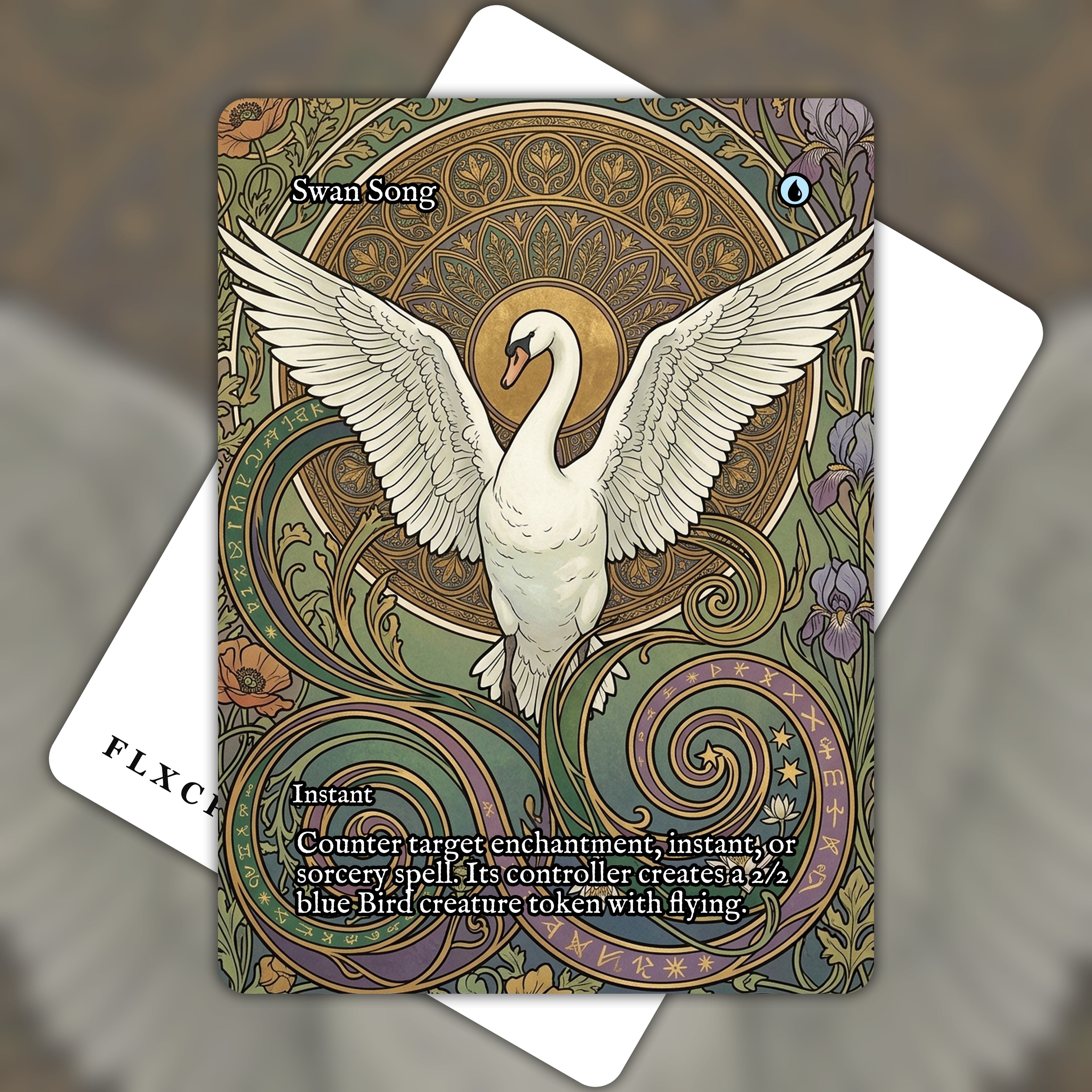 Swan Song MTG Proxy Stained Glass