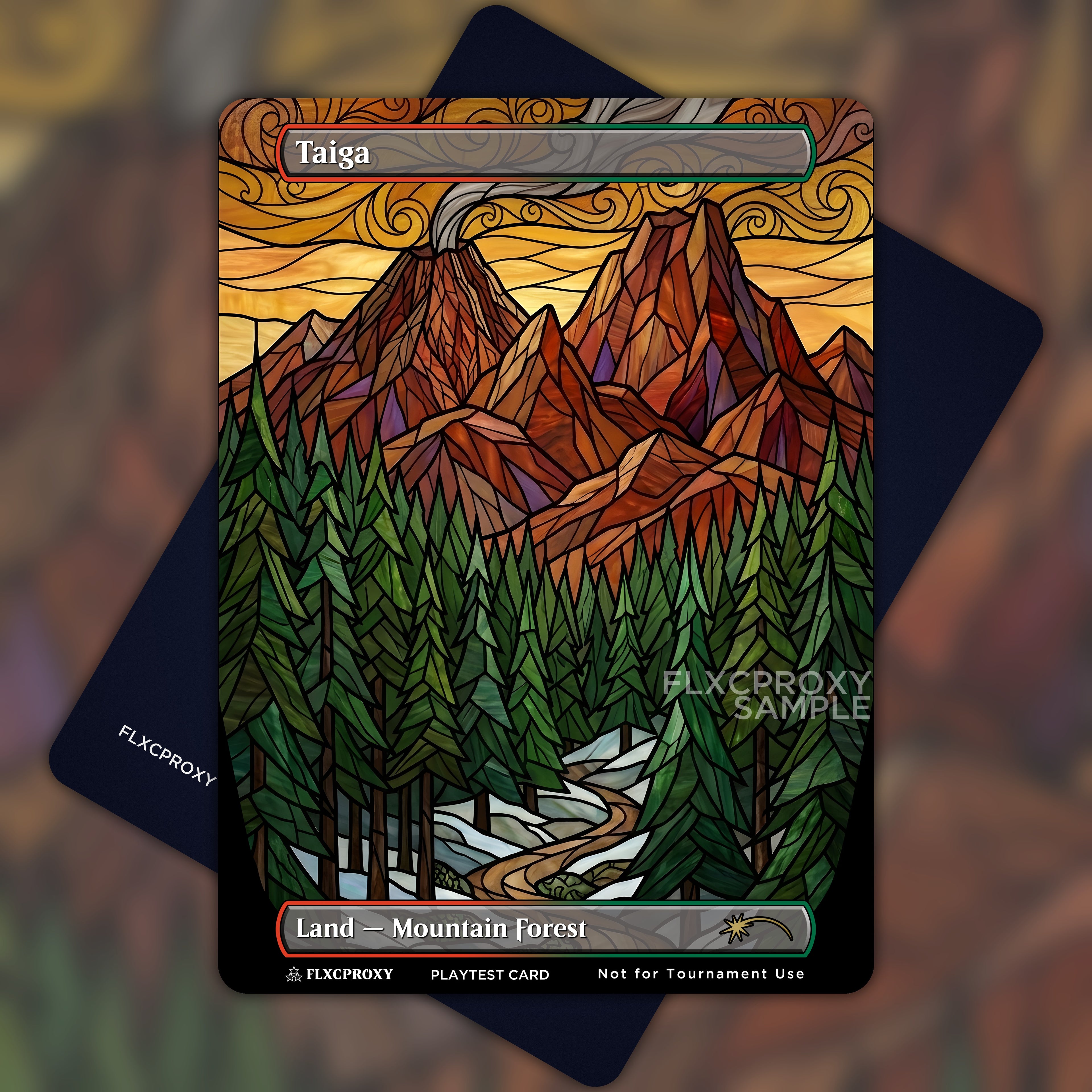 Taiga MTG Proxy Stained Glass