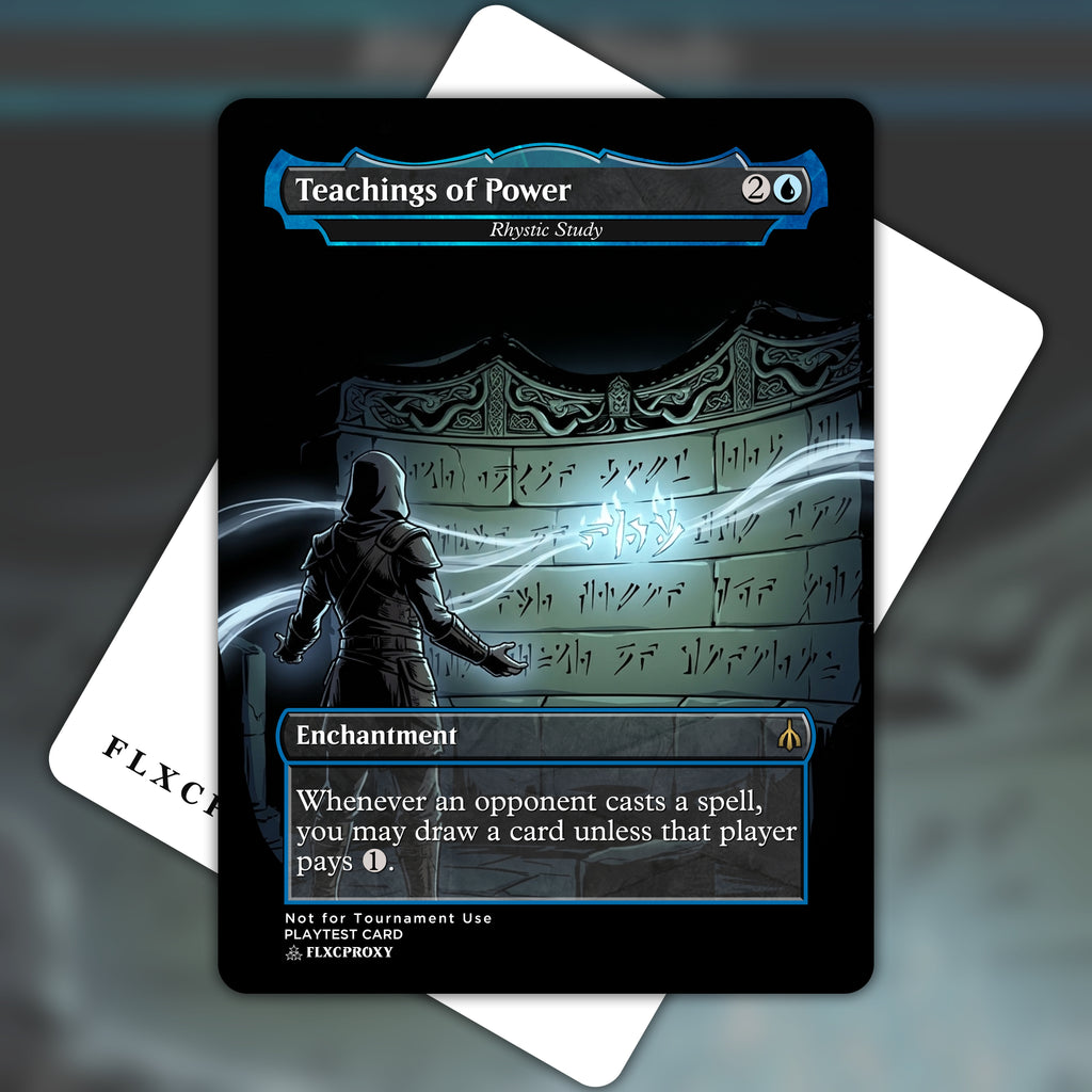 Rhystic Study MTG Proxy Teachings of Power