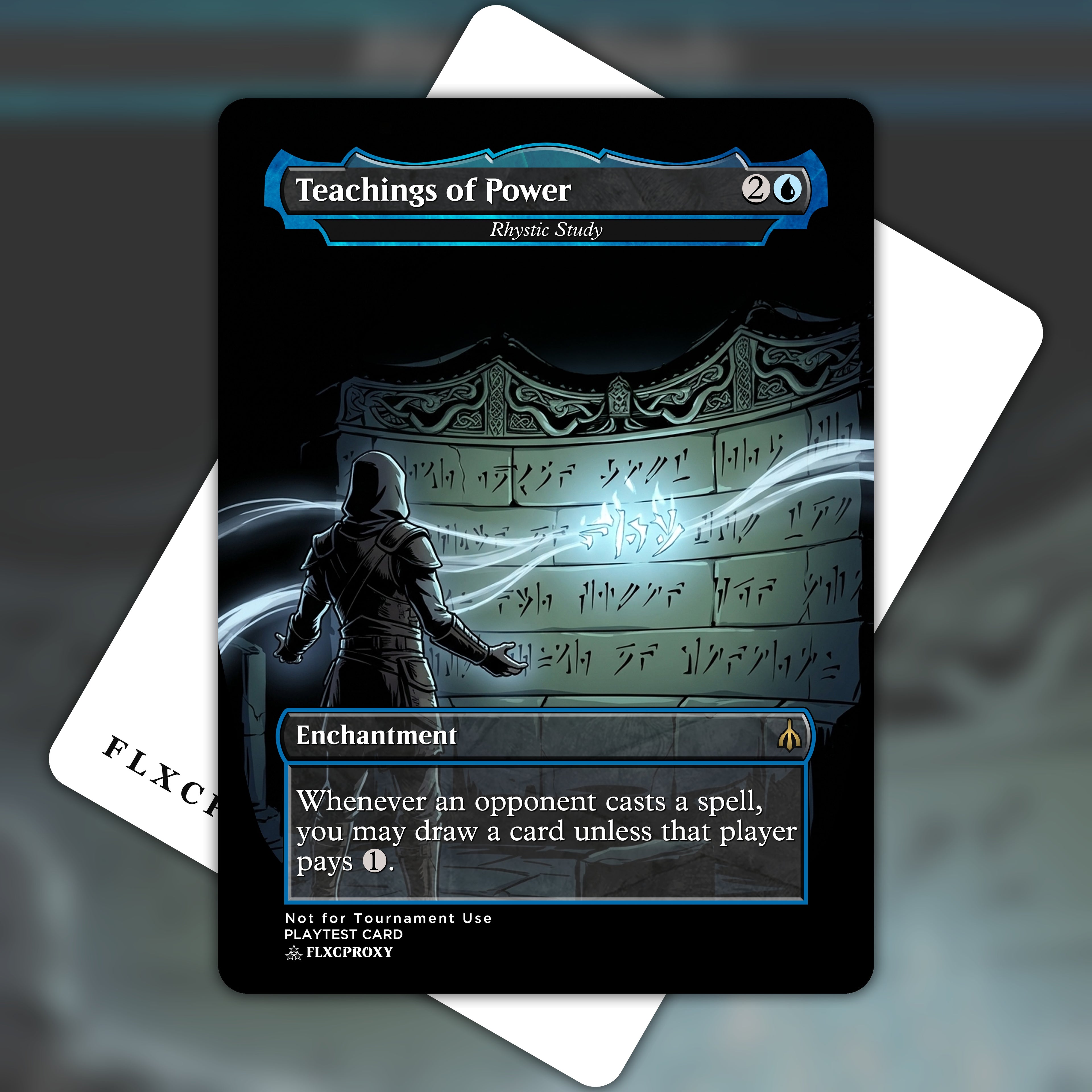 Rhystic Study MTG Proxy Teachings of Power
