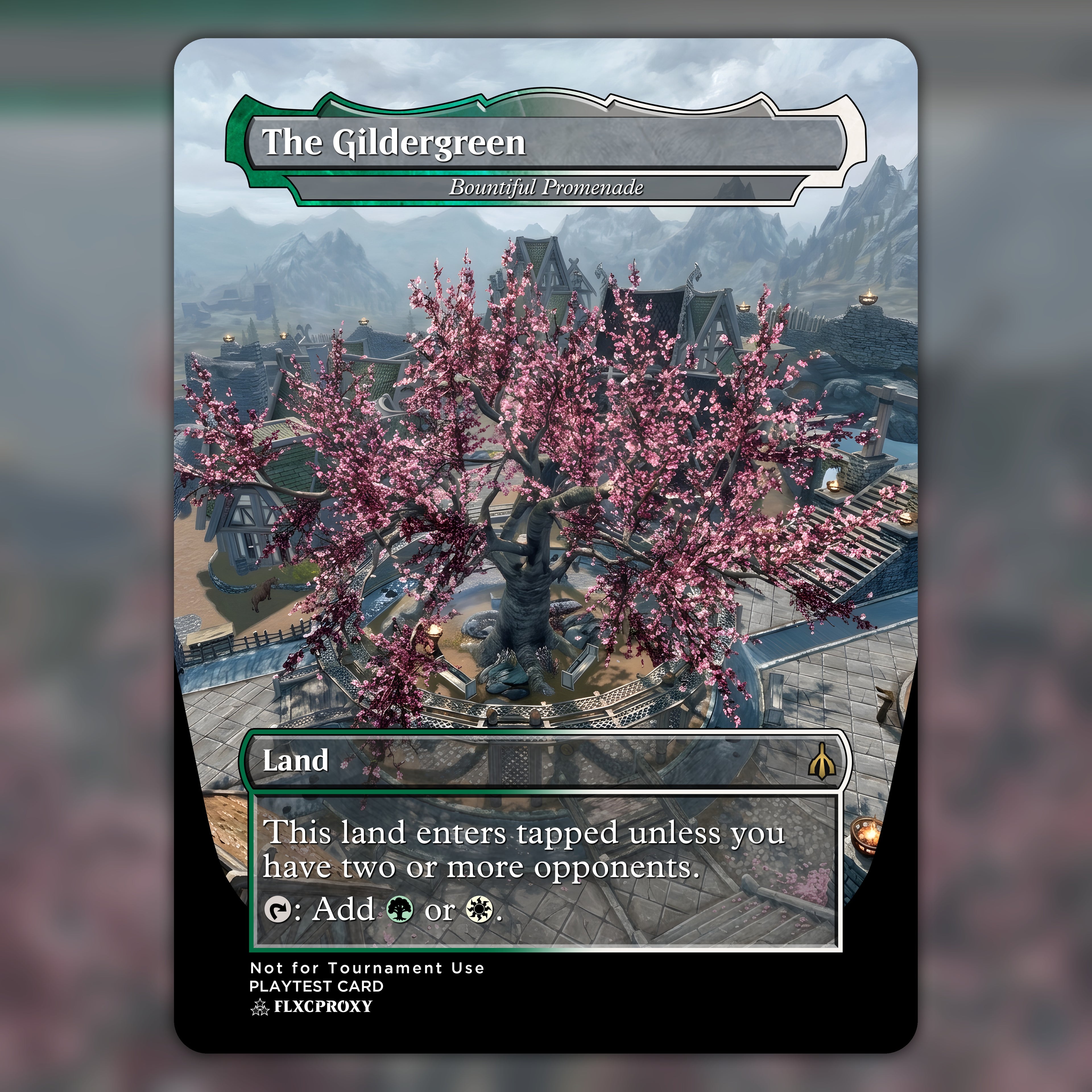 Bountiful Promenade MTG Proxy The Gildergreen