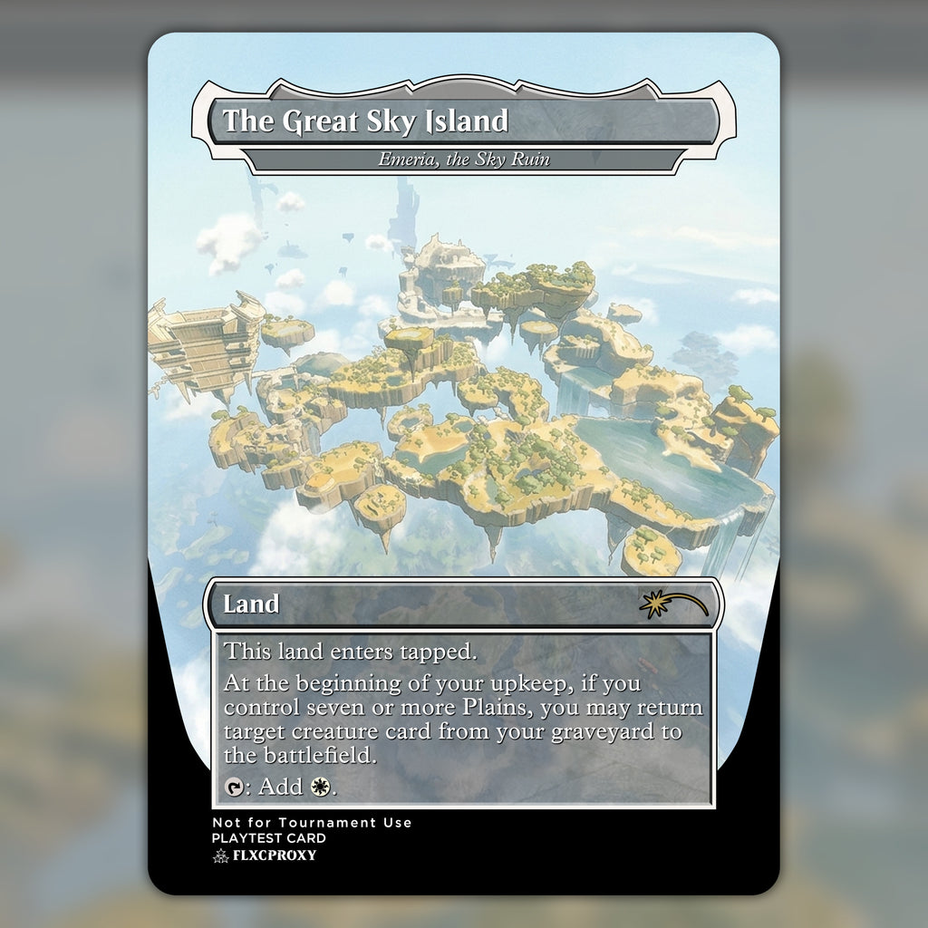 Emeria, the Sky Ruin MTG Proxy The Great Sky Island