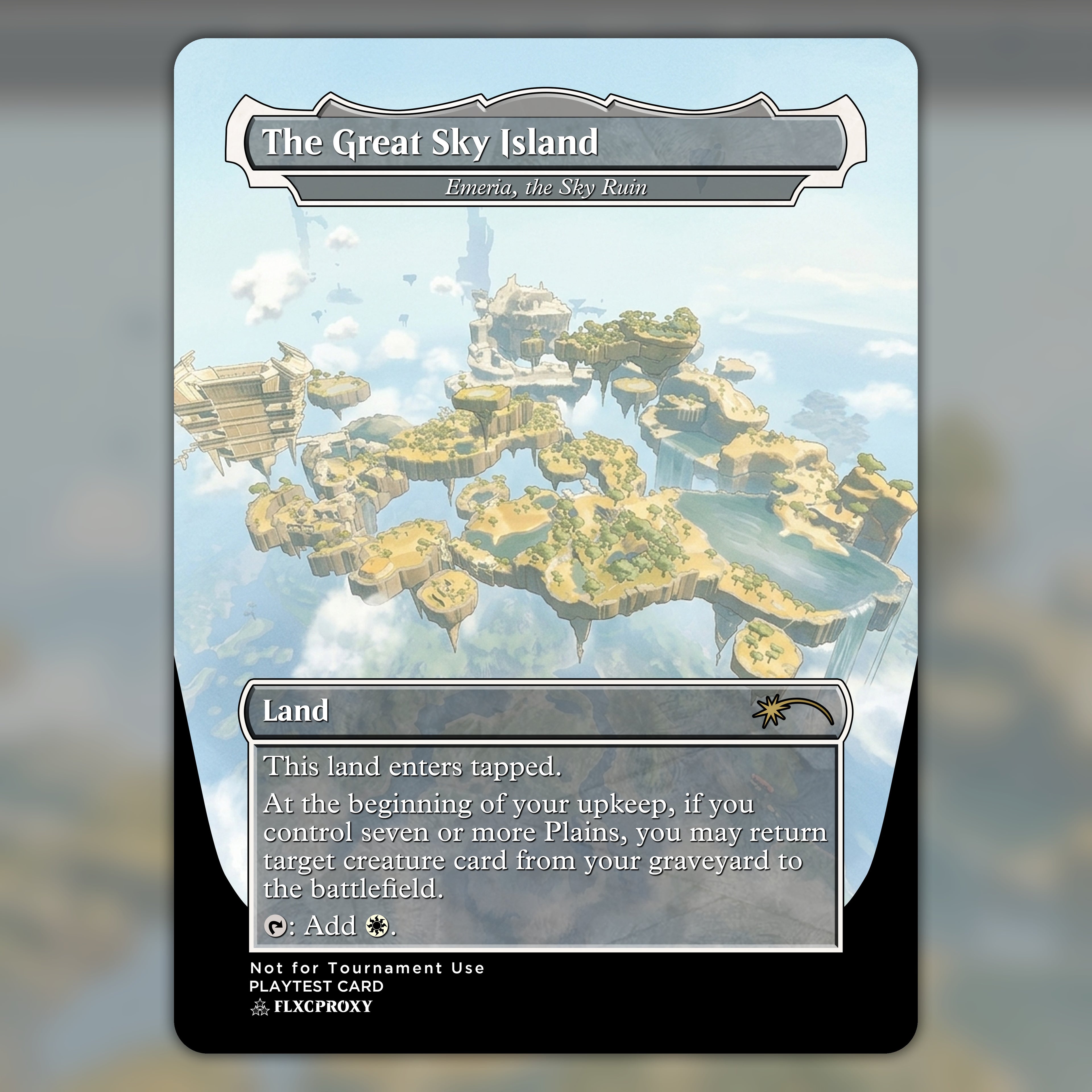 Emeria, the Sky Ruin MTG Proxy The Great Sky Island
