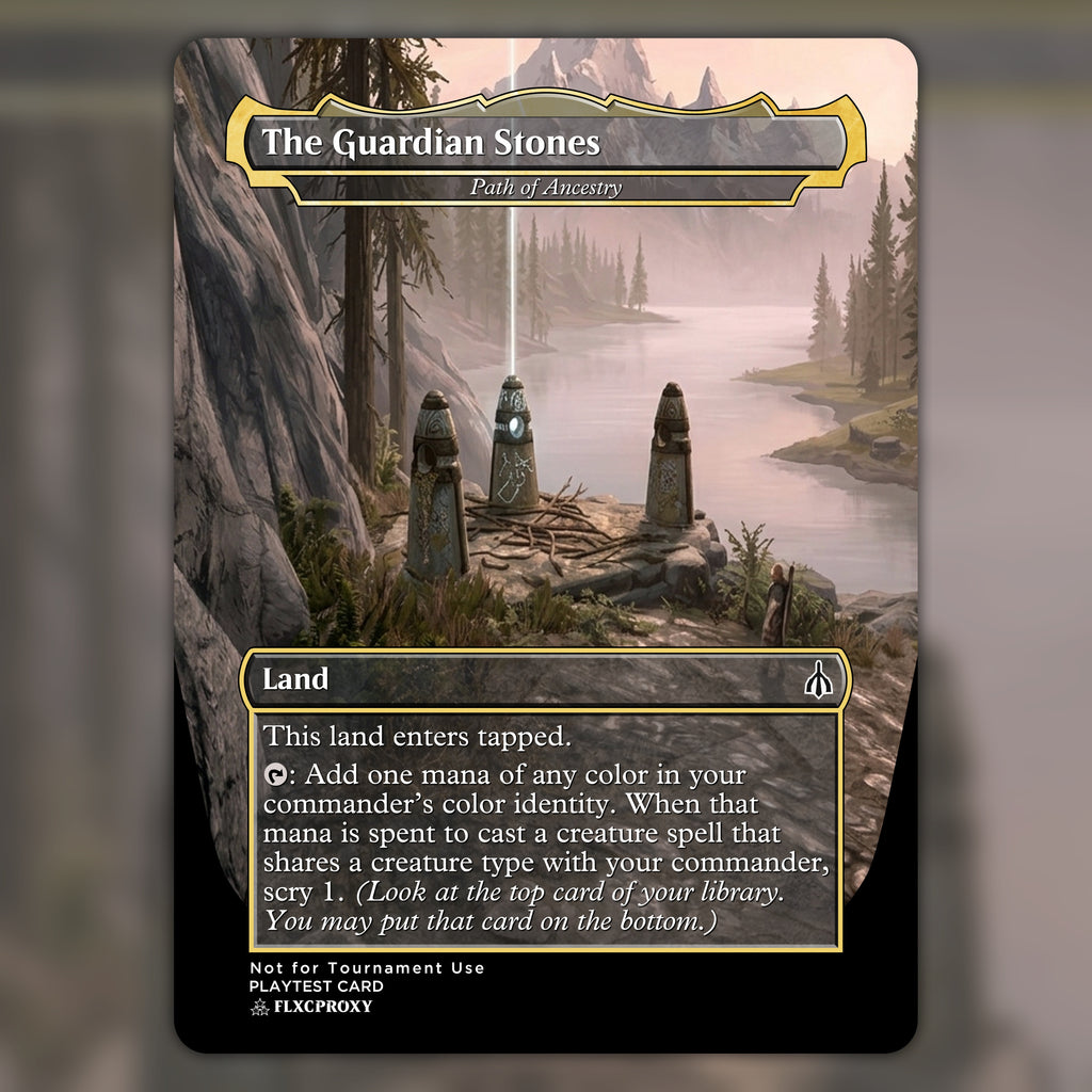 Path of Ancestry MTG Proxy The Guardian Stones