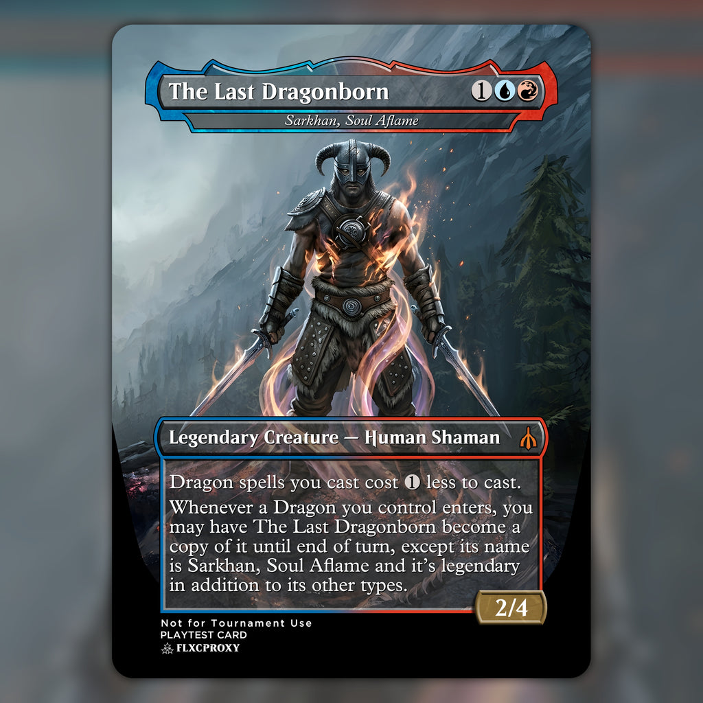Sarkhan, Soul Aflame MTG Proxy The Last Dragonborn