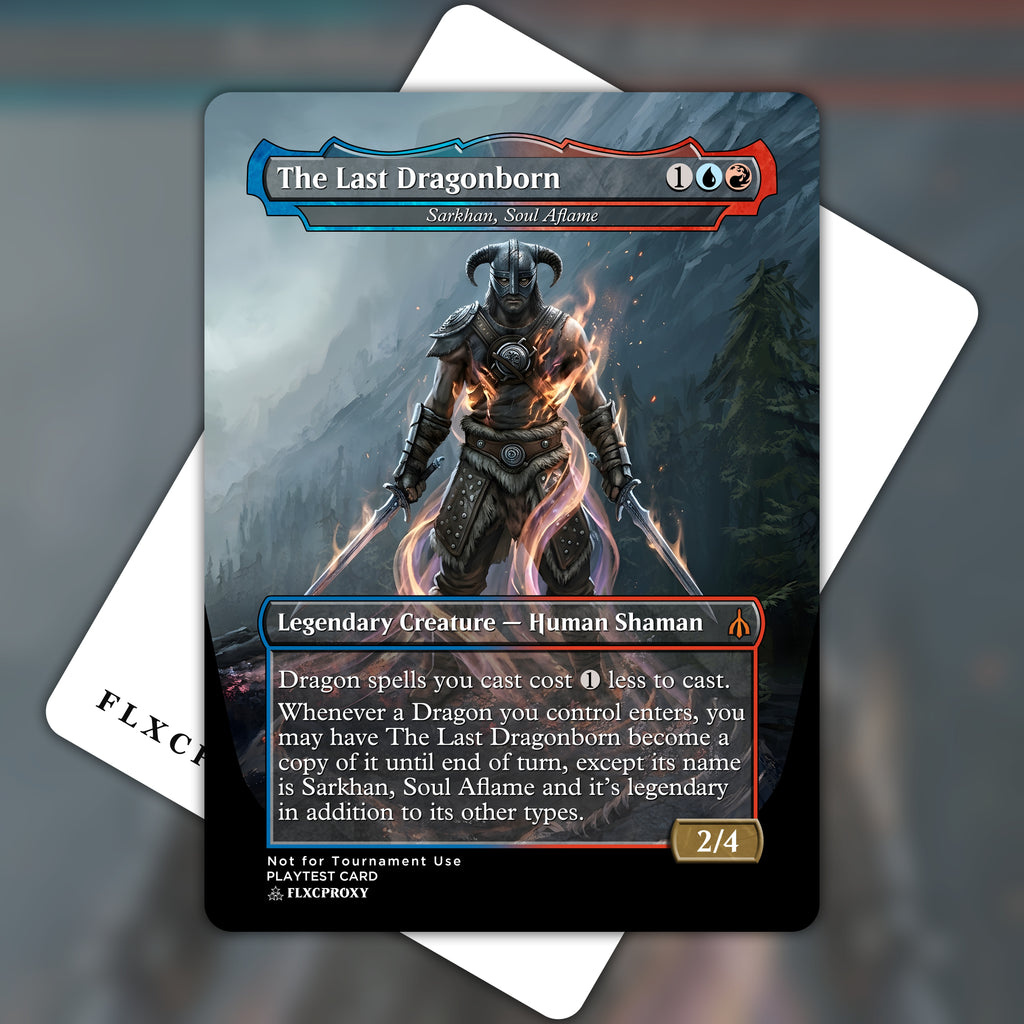 Sarkhan, Soul Aflame MTG Proxy The Last Dragonborn