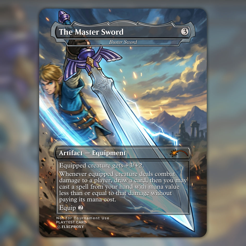 Buster Sword MTG Proxy The Master Sword