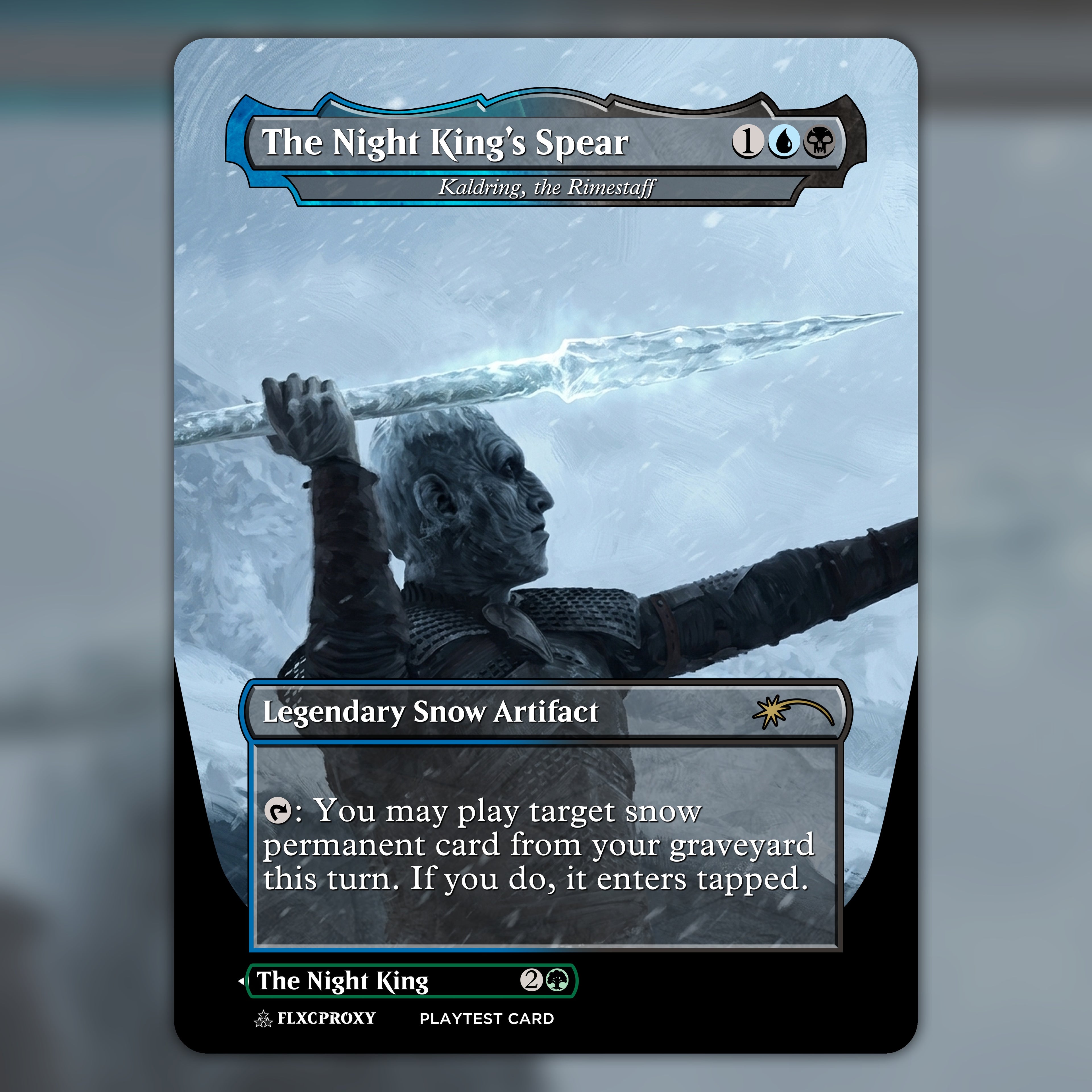Kaldring, the Rimestaff MTG Proxy The Night King's Spear