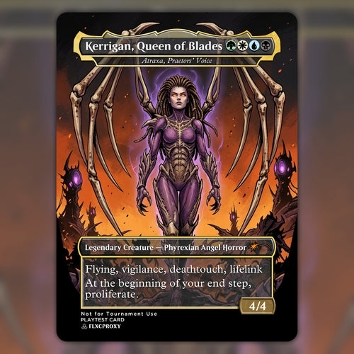 Atraxa, Praetors' Voice MTG Proxy The Queen of Blades