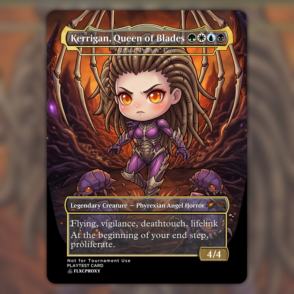 Atraxa, Praetors' Voice MTG Proxy The Queen of Blades
