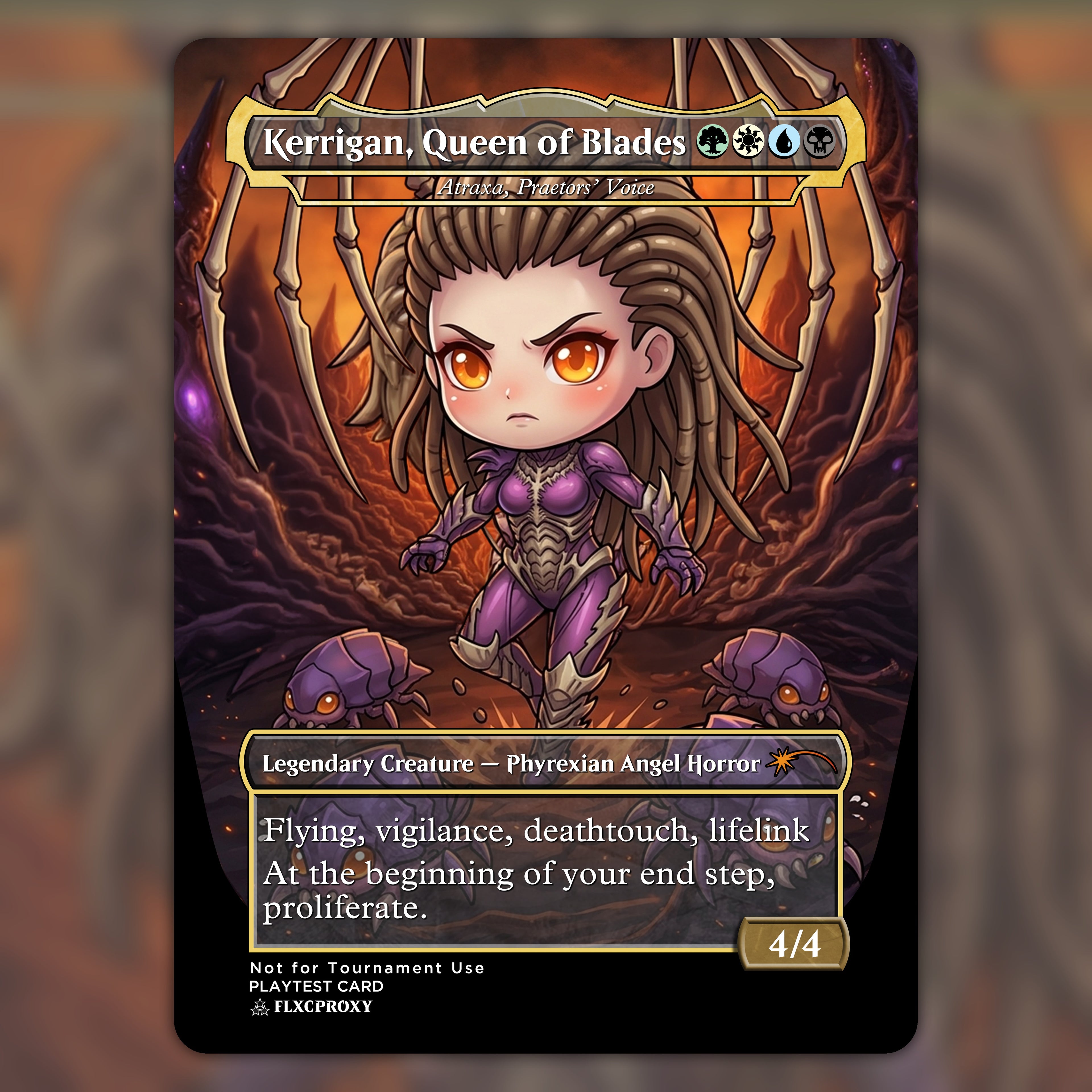 Atraxa, Praetors' Voice MTG Proxy The Queen of Blades