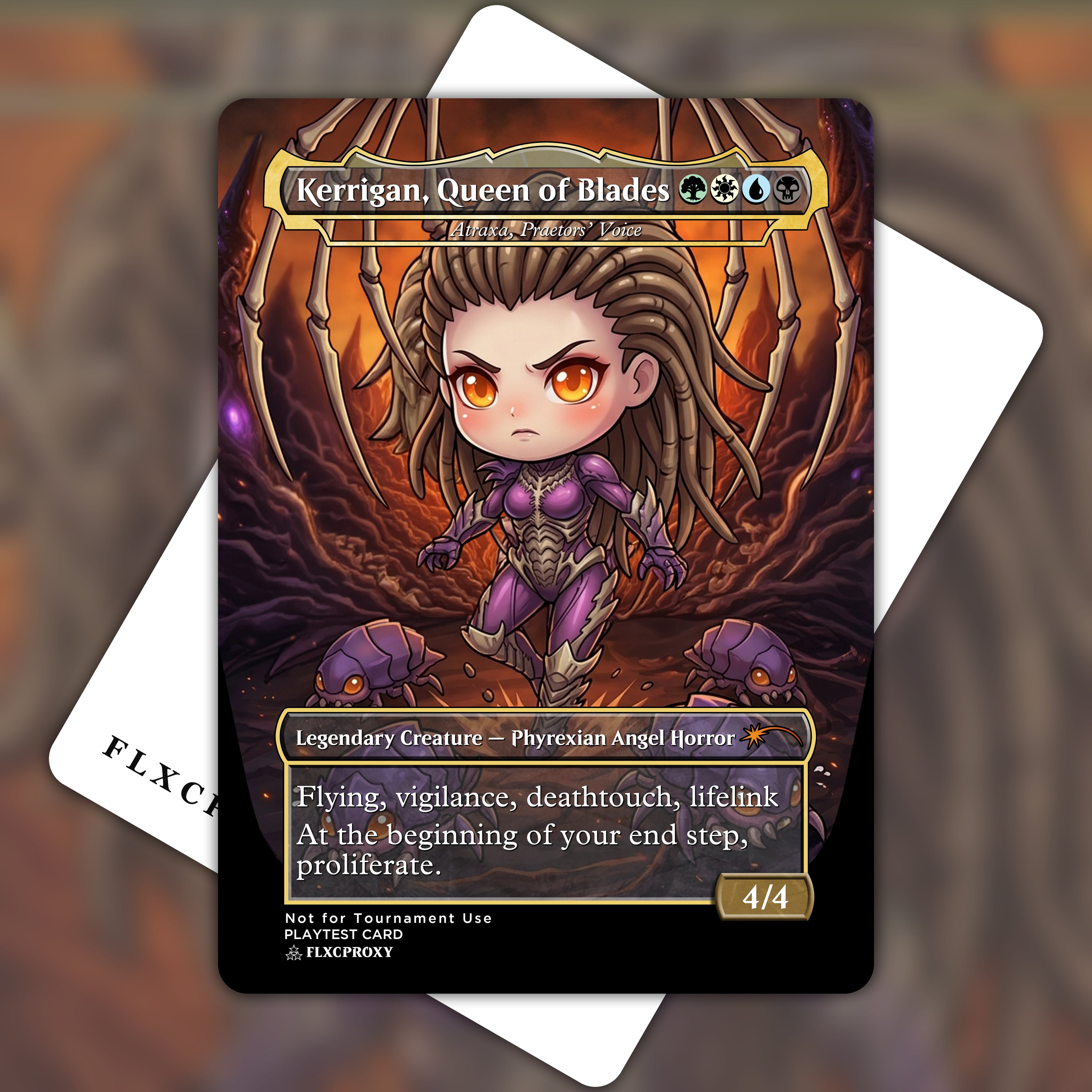 Atraxa, Praetors' Voice MTG Proxy The Queen of Blades
