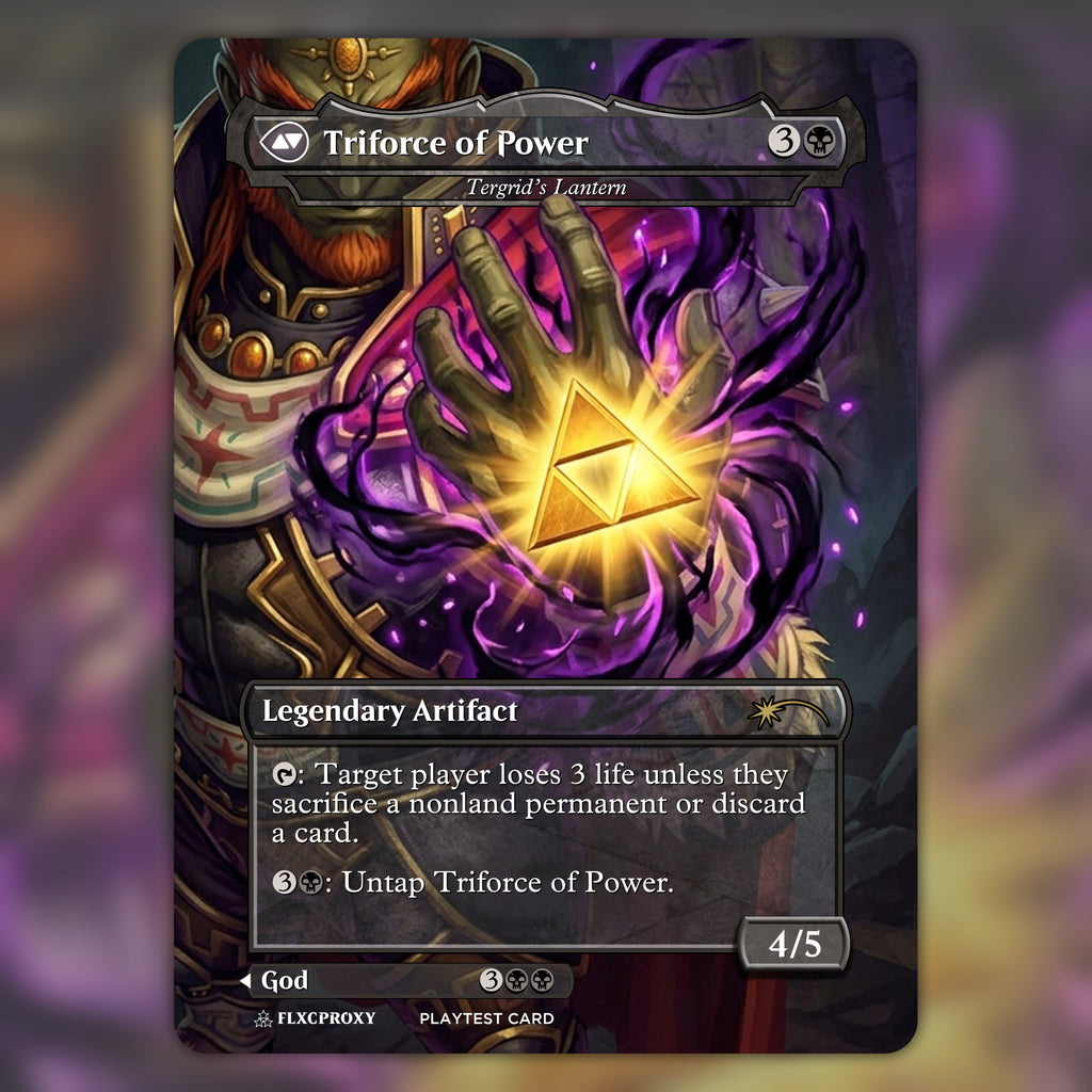 Triforce of Power MTG Proxy Zelda
