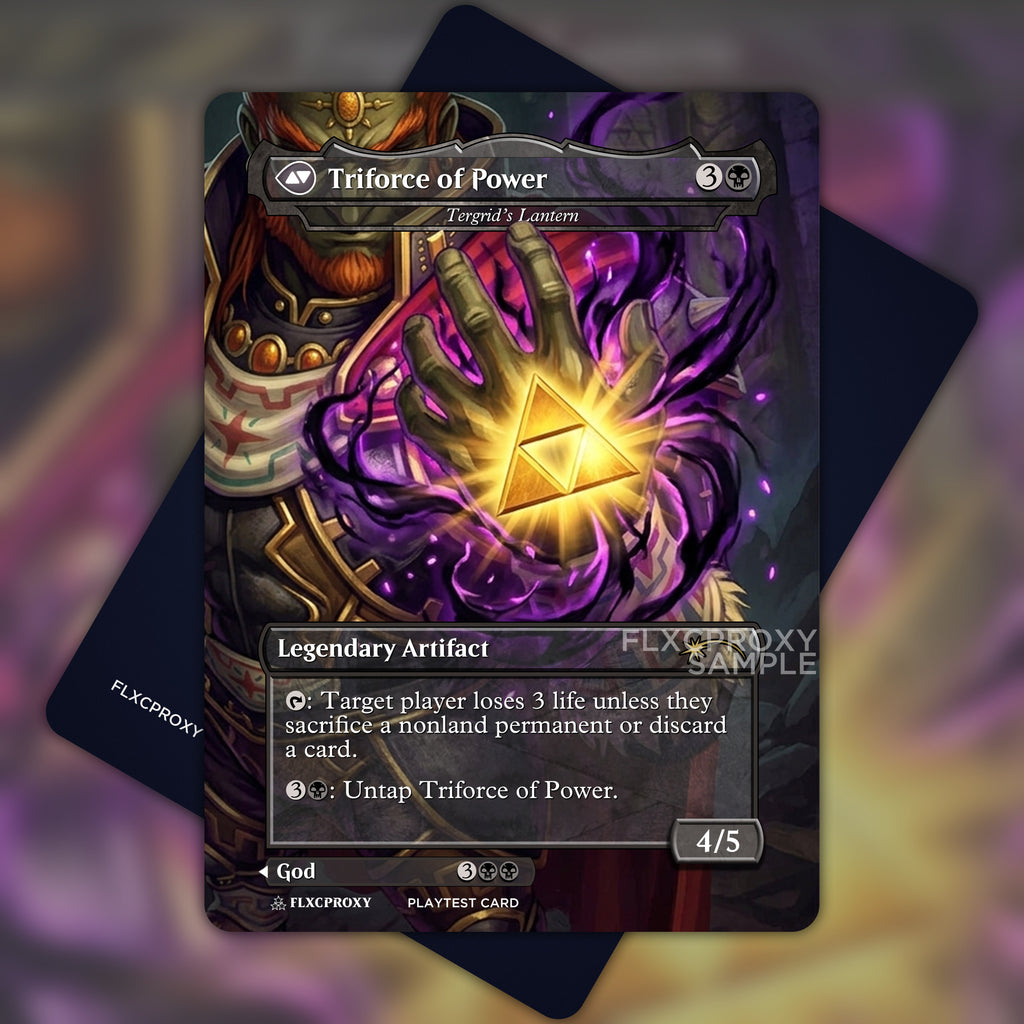 Triforce of Power MTG Proxy Zelda