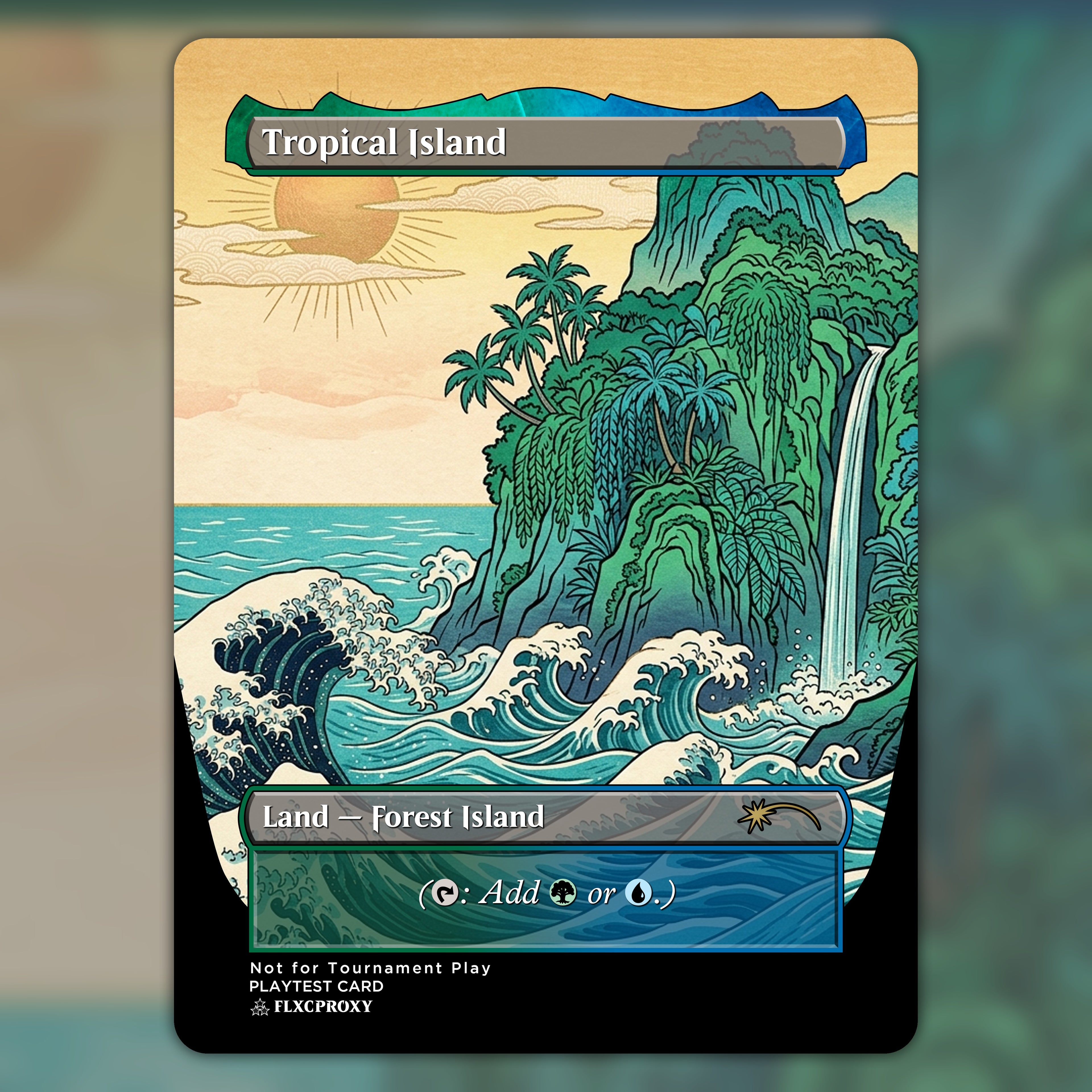 Tropical Island MTG Proxy Full Art