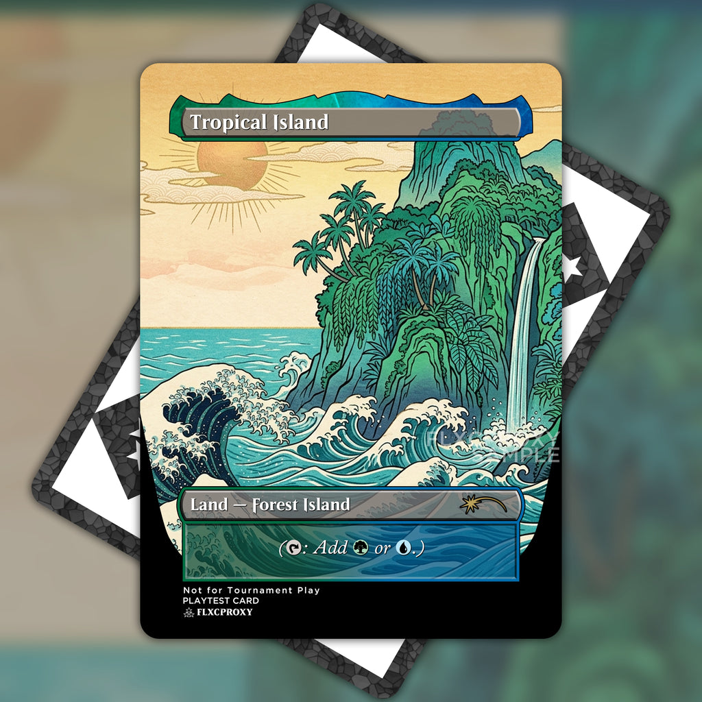 Tropical Island MTG Proxy Full Art