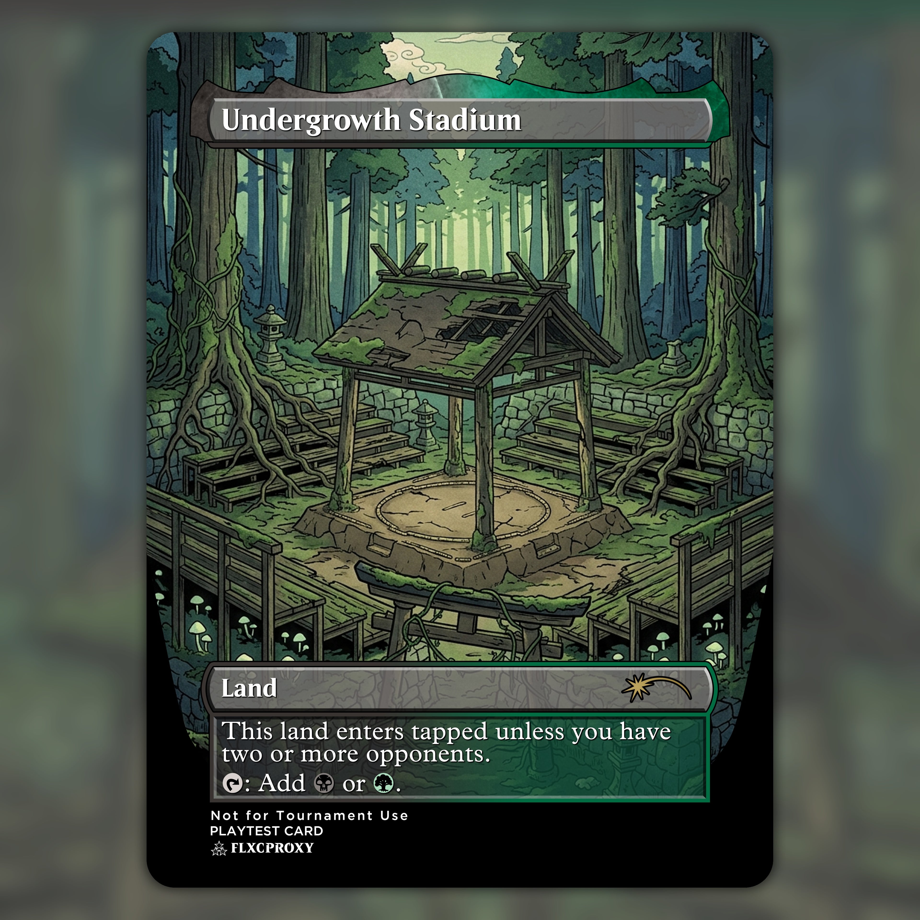 Undergrowth Stadium MTG Proxy Ukiyo-e