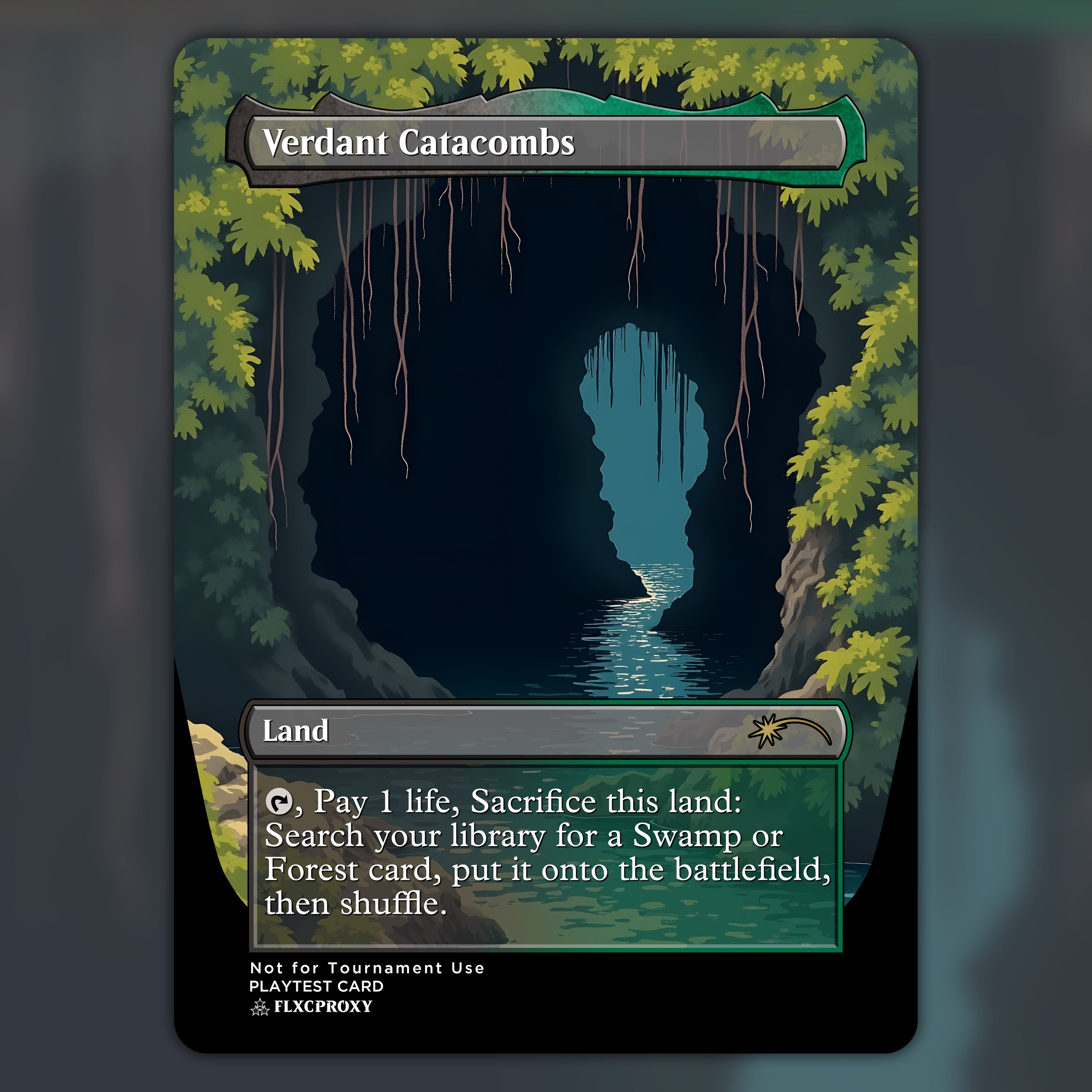Verdant Catacombs MTG Proxy Ukiyo-e