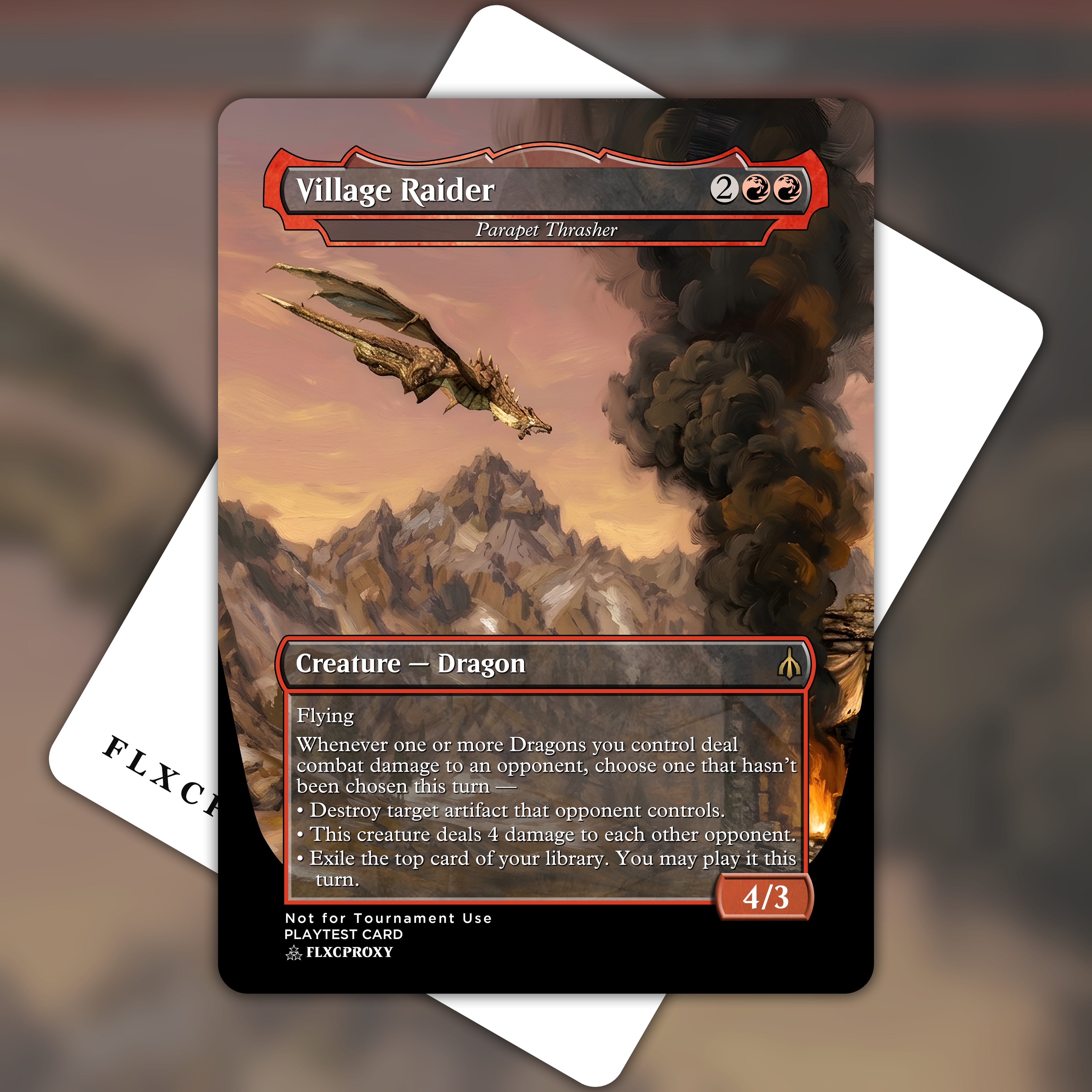 Parapet Thrasher MTG Proxy Village Raider
