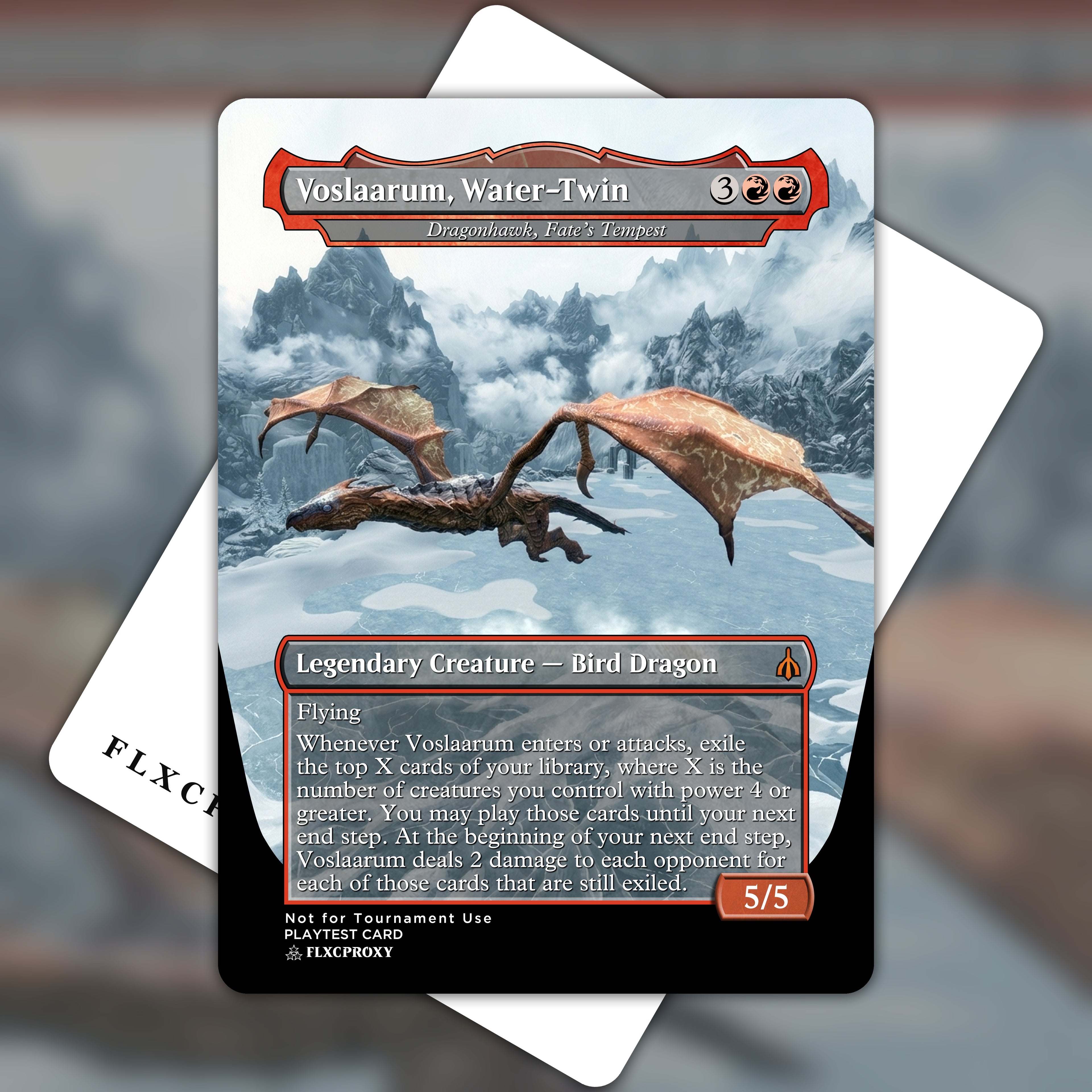 Dragonhawk, Fate's Tempest MTG Proxy Voslaarum