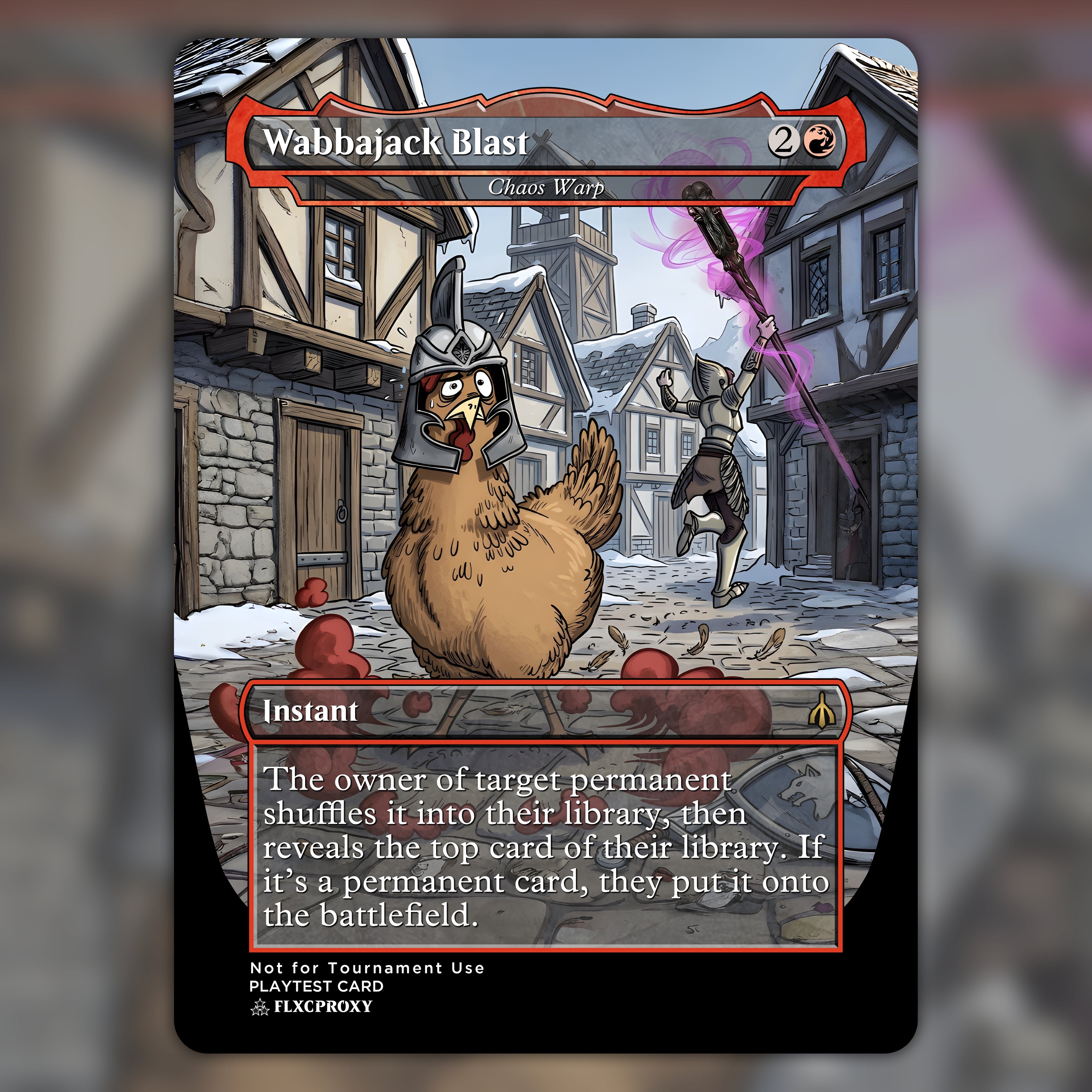 Chaos Warp MTG Proxy Wabbajack Blast