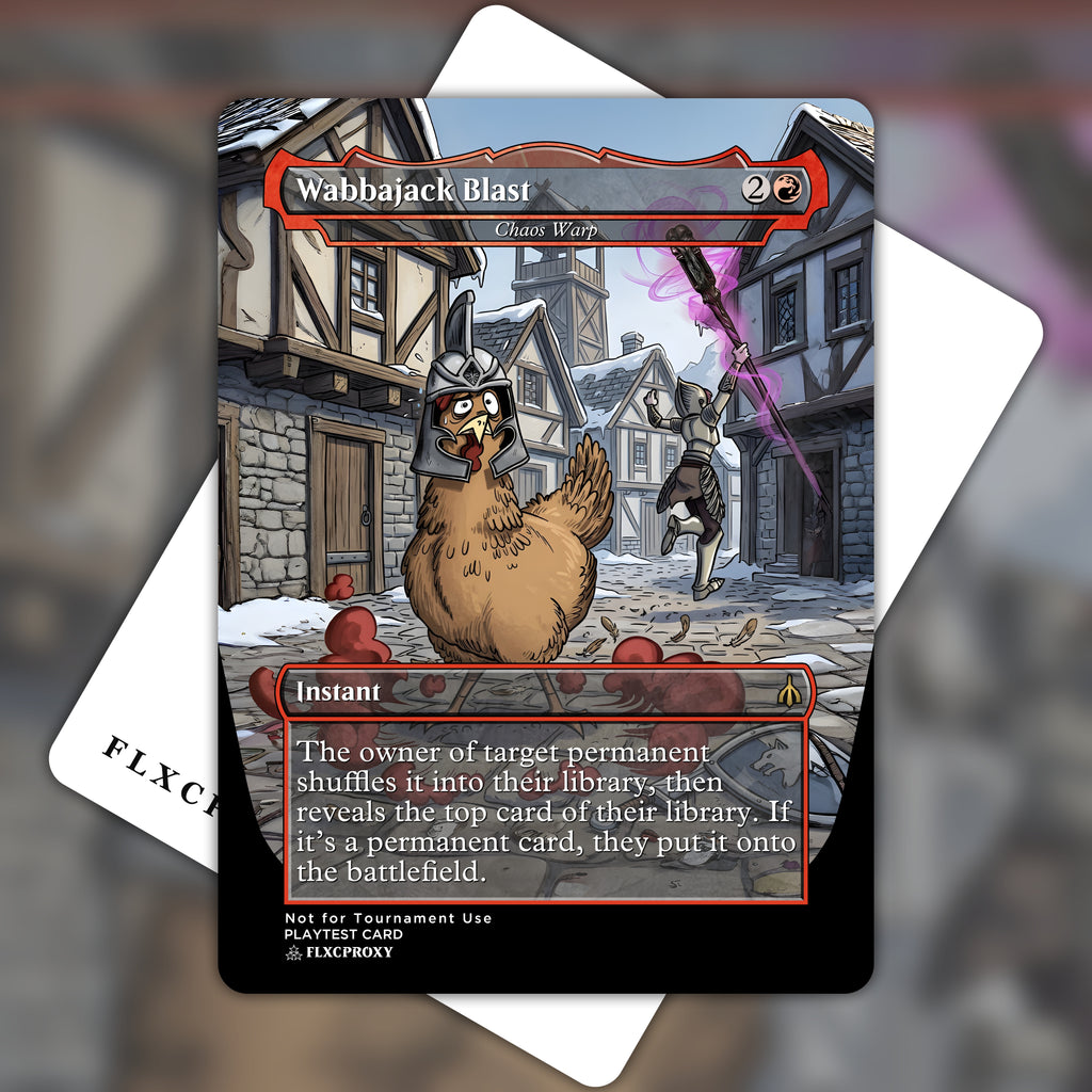Chaos Warp MTG Proxy Wabbajack Blast