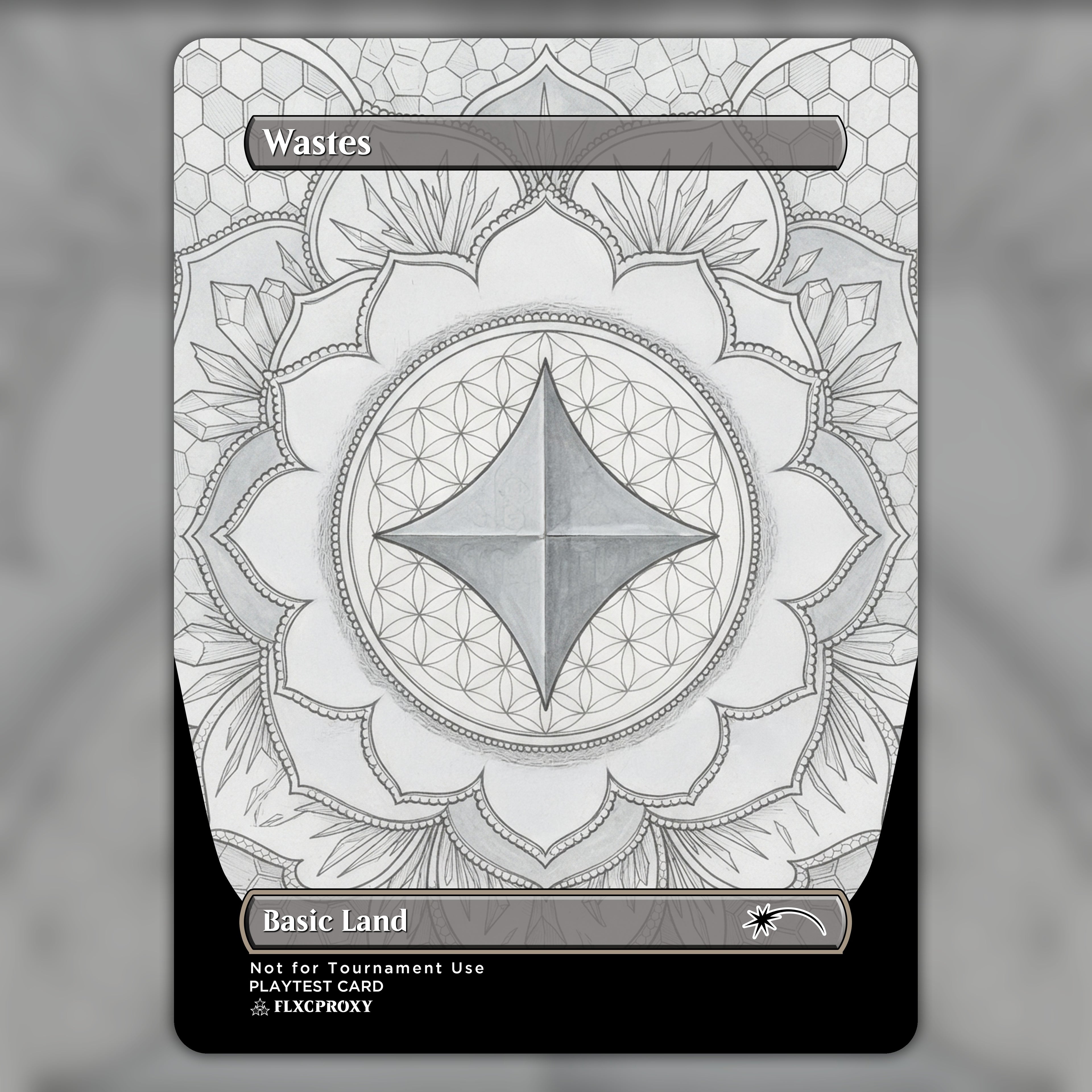 Wastes MTG Proxy Mandala