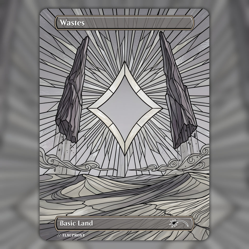 Wastes MTG Proxy Stained Glass