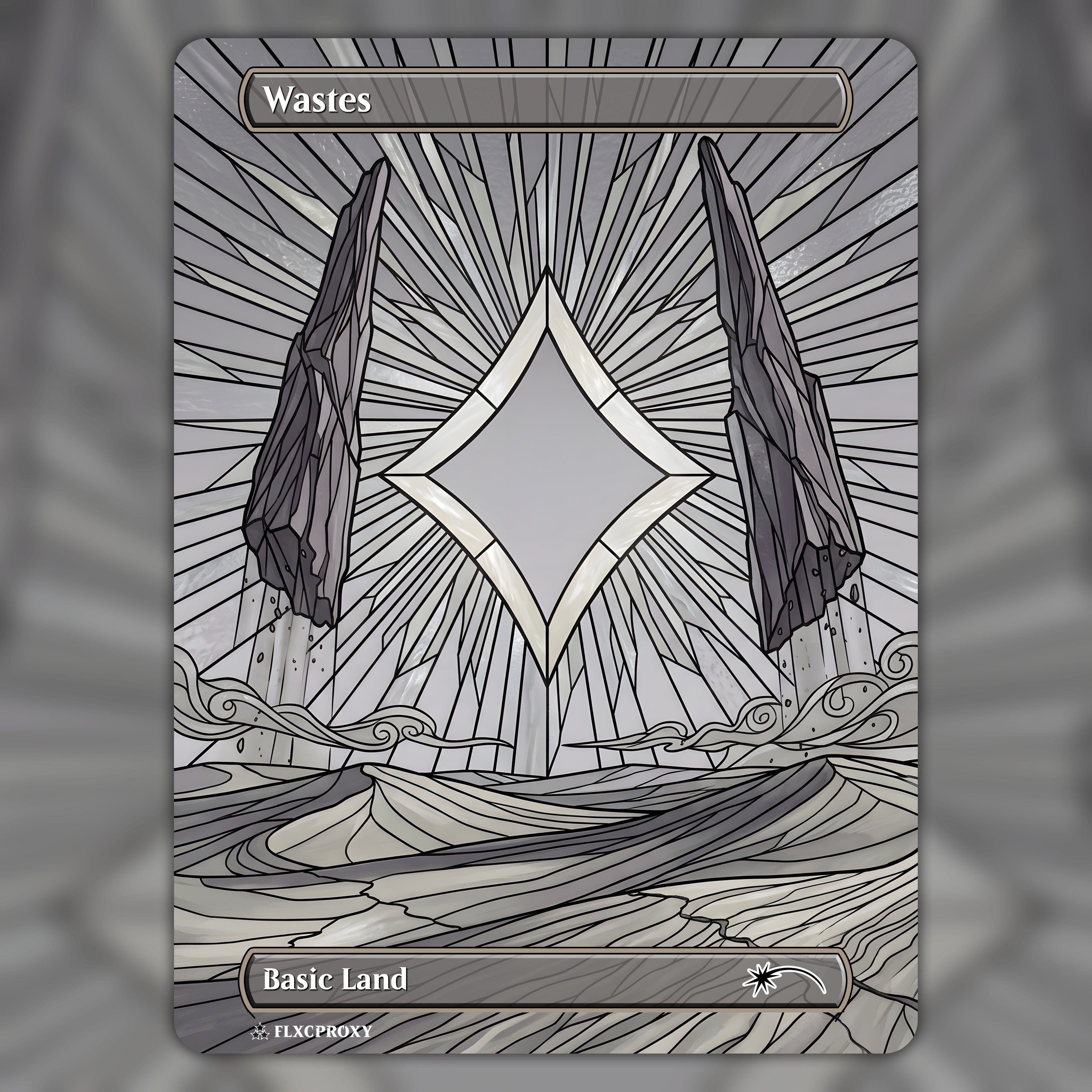 Wastes MTG Proxy Stained Glass